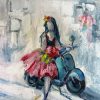 The Flowers Girl On Vespa 1