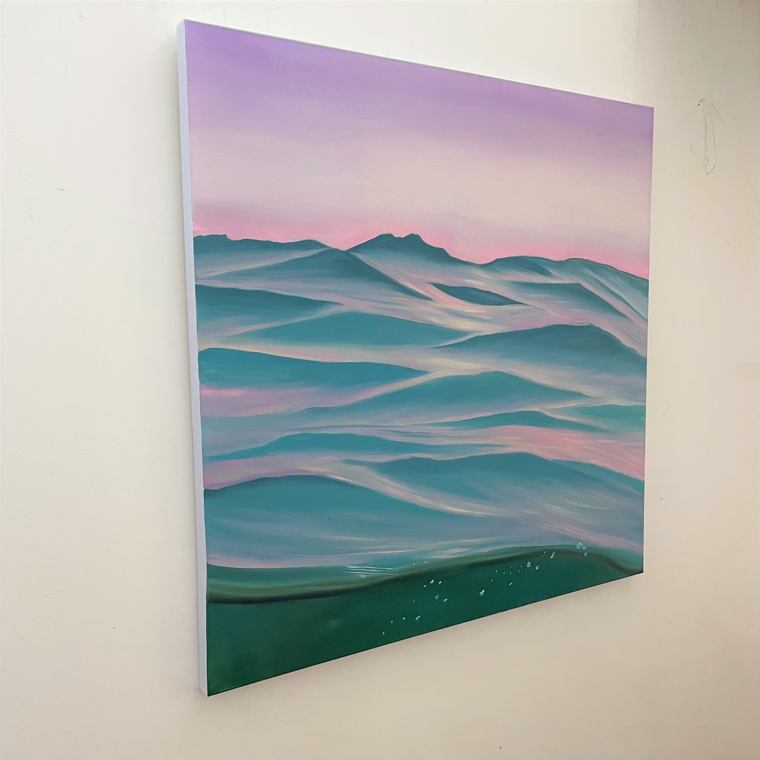 Purple At Sea Side View Left Ocean Art