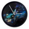 Blue Galaxy Clock On White Copy