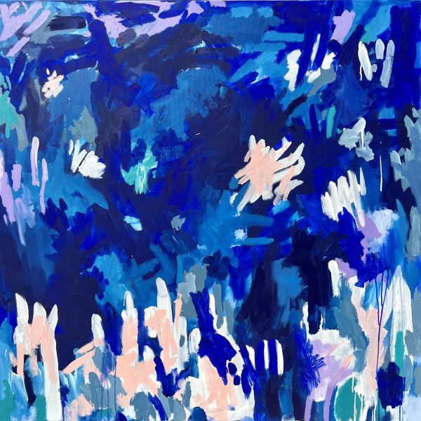 Deserted Rebecca Koerting Large Colourful Blue Abstract Art Lovers Australia Primary