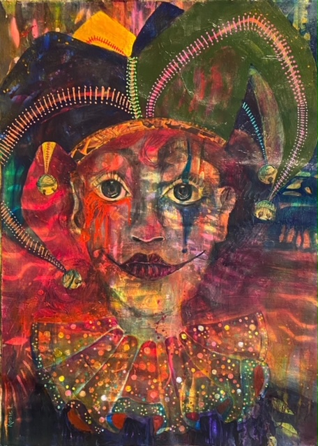 Hidden Tears – Emotional Clown Portrait