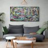 Living Room With Tropical Plants And Sofa (4)