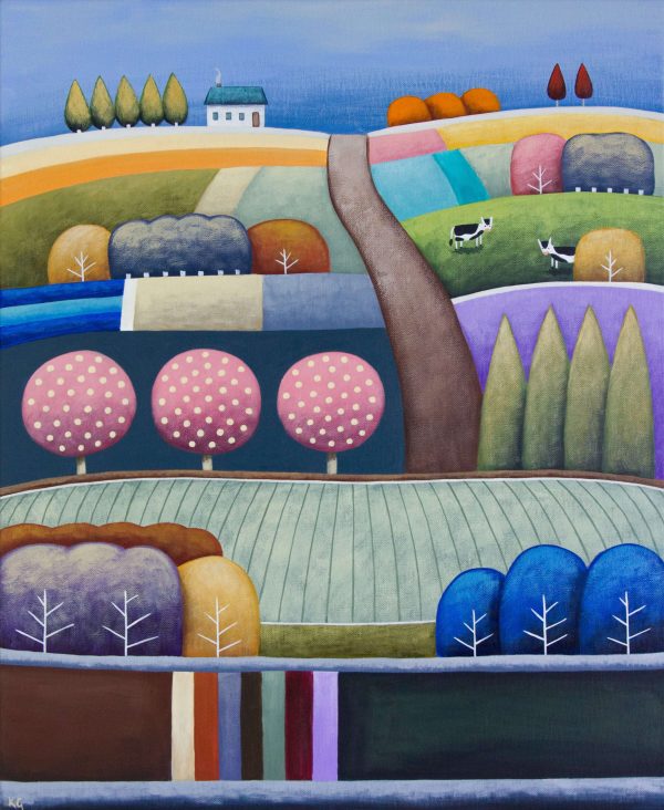 Pink Orchard Bessie No.4 20x24 Large