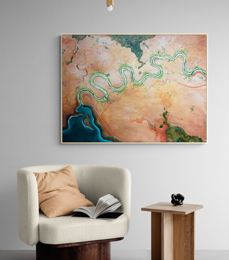 Meandering Spring Framed