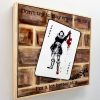 Crazy Joker Playing Card Graffiti Wall Songbird Designz Deborah Lang Geometric Brick Wall Urban Art Canvas 3