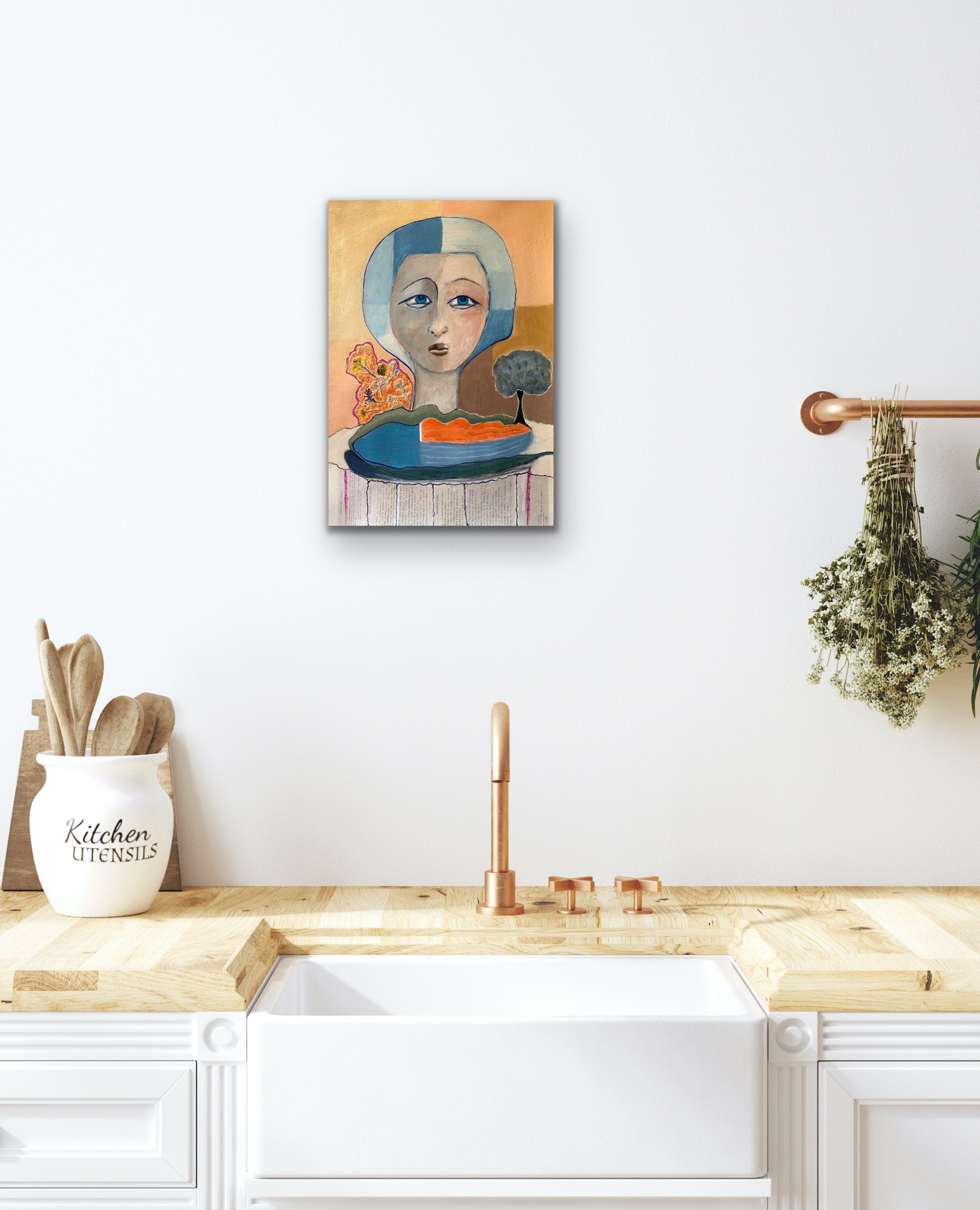 Livia (blu) Di Foligno Insitu White Wall