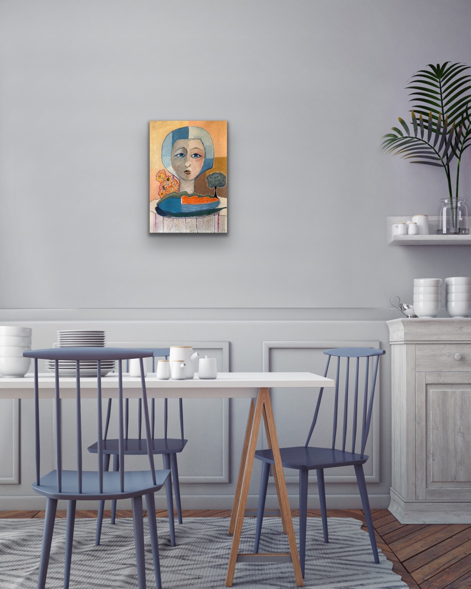 Livia (blu) Di Foligno Insitu Pale Blue Wall