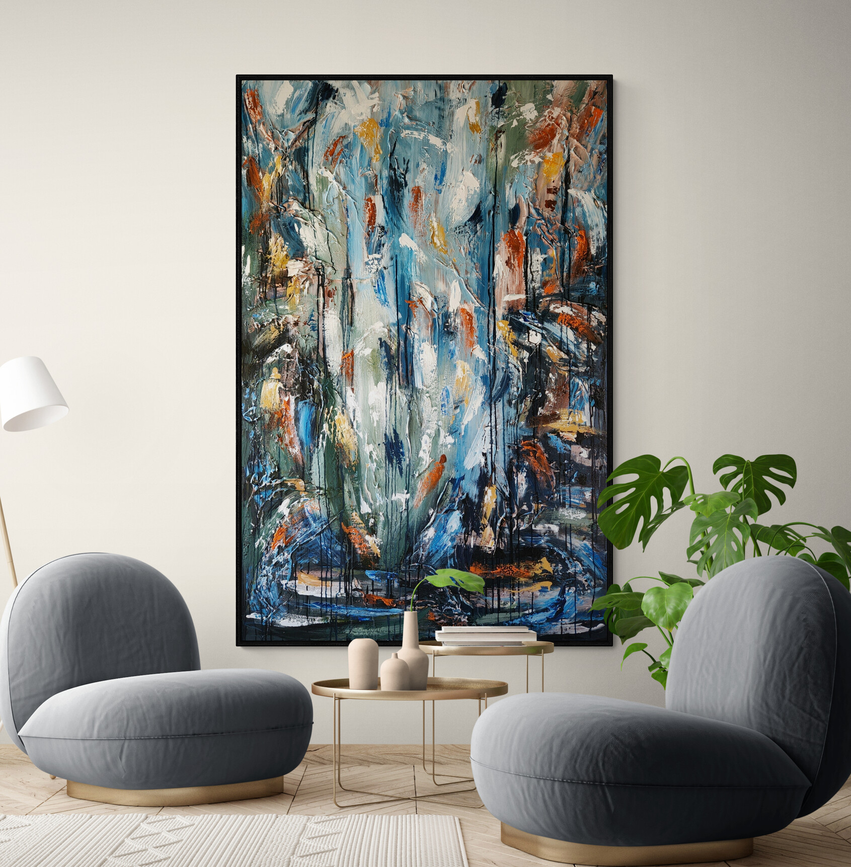 Modern Living Room With Comfy Chairs