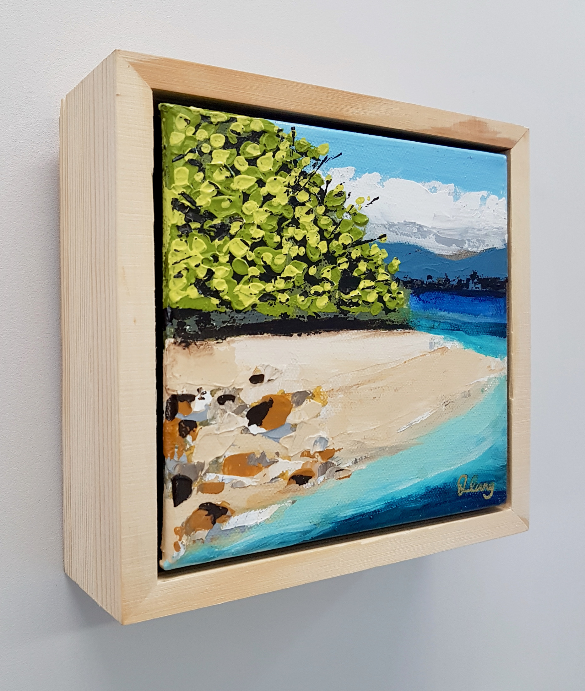 Nudey Beach 2 Songbird Designz Deborah Lang Beach Bay Beachscene Canvas Wall Art Contemporary Coastal Hamptons Style 3