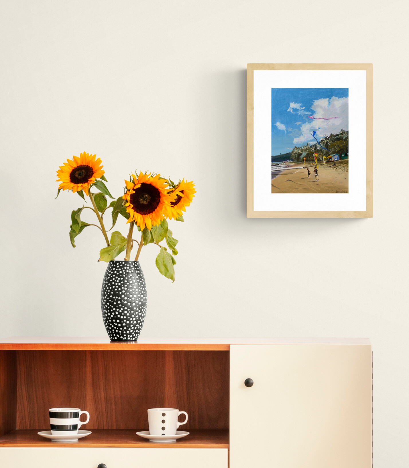 Sam Askin Kites At The Beach In Situ