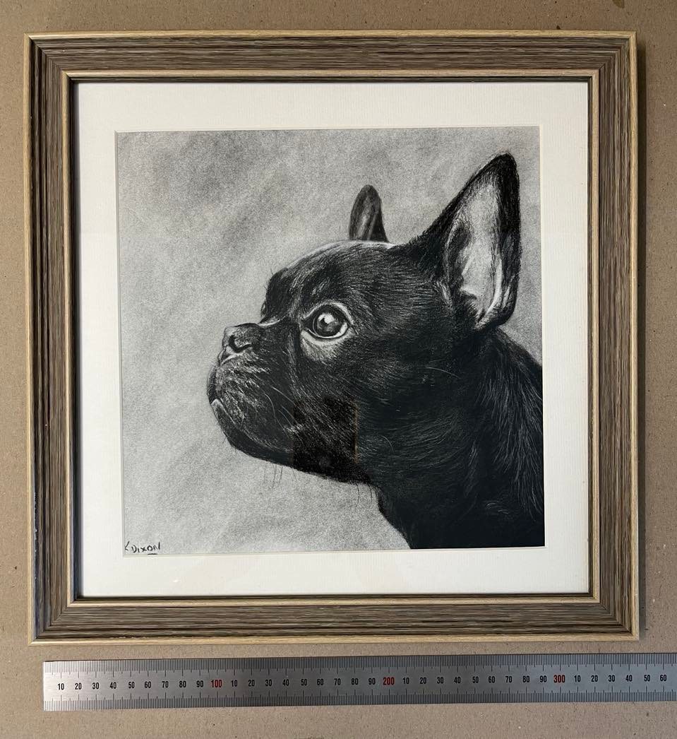 Frenchie paintings best sale