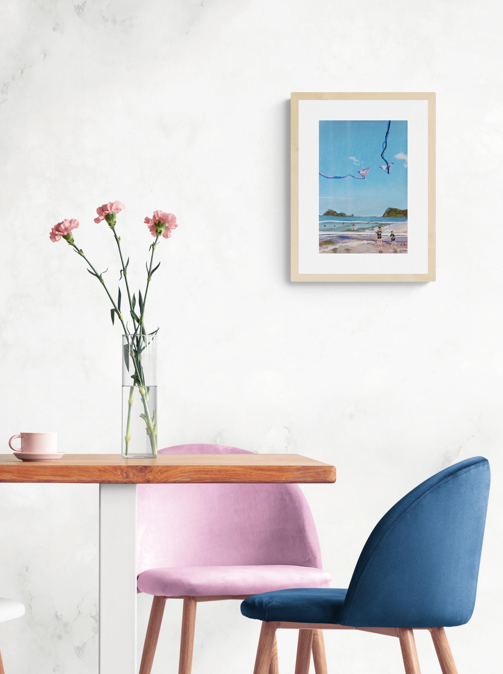 Sam Askin Kites At The Beach 2 In Situ