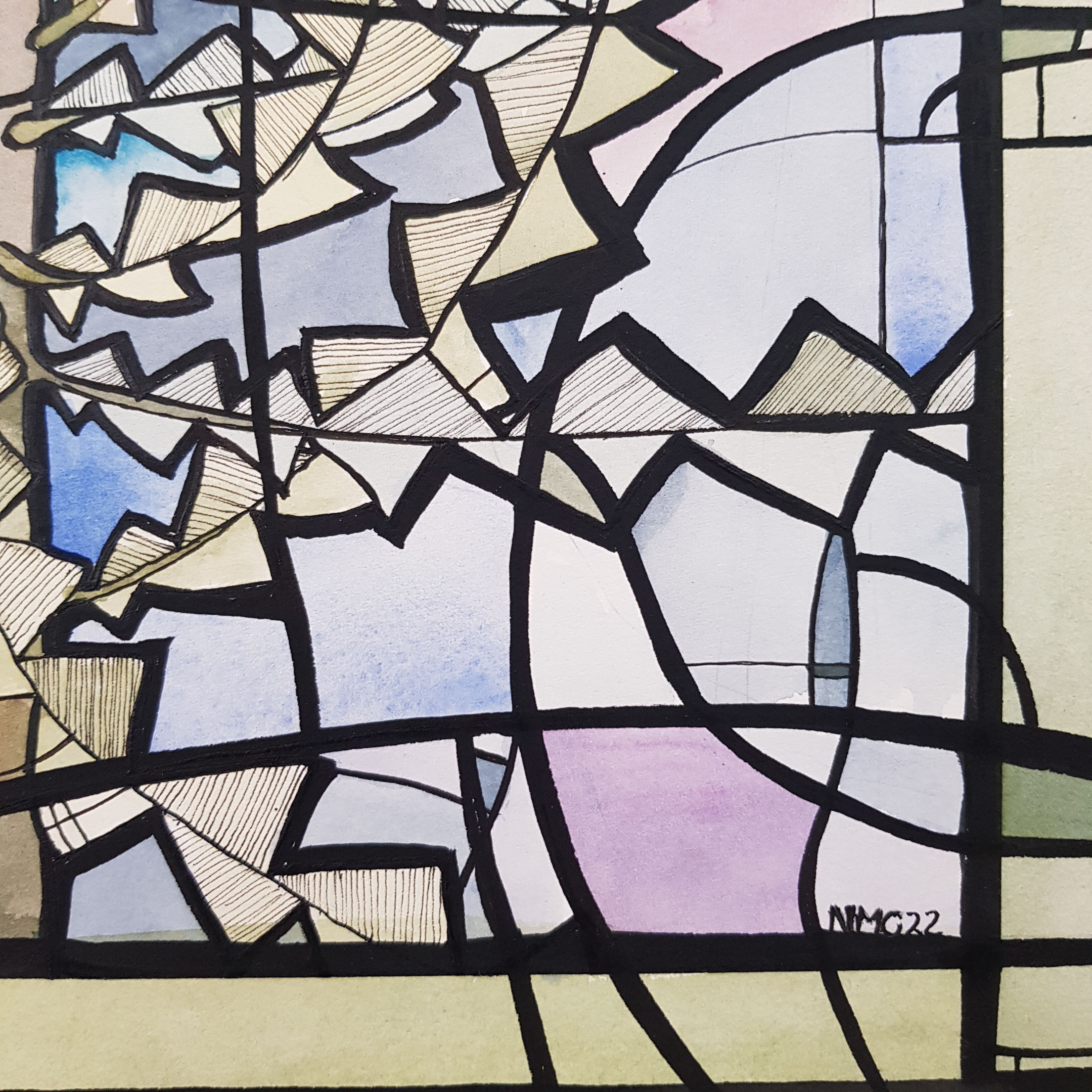 Honeyeater Feeding Ink