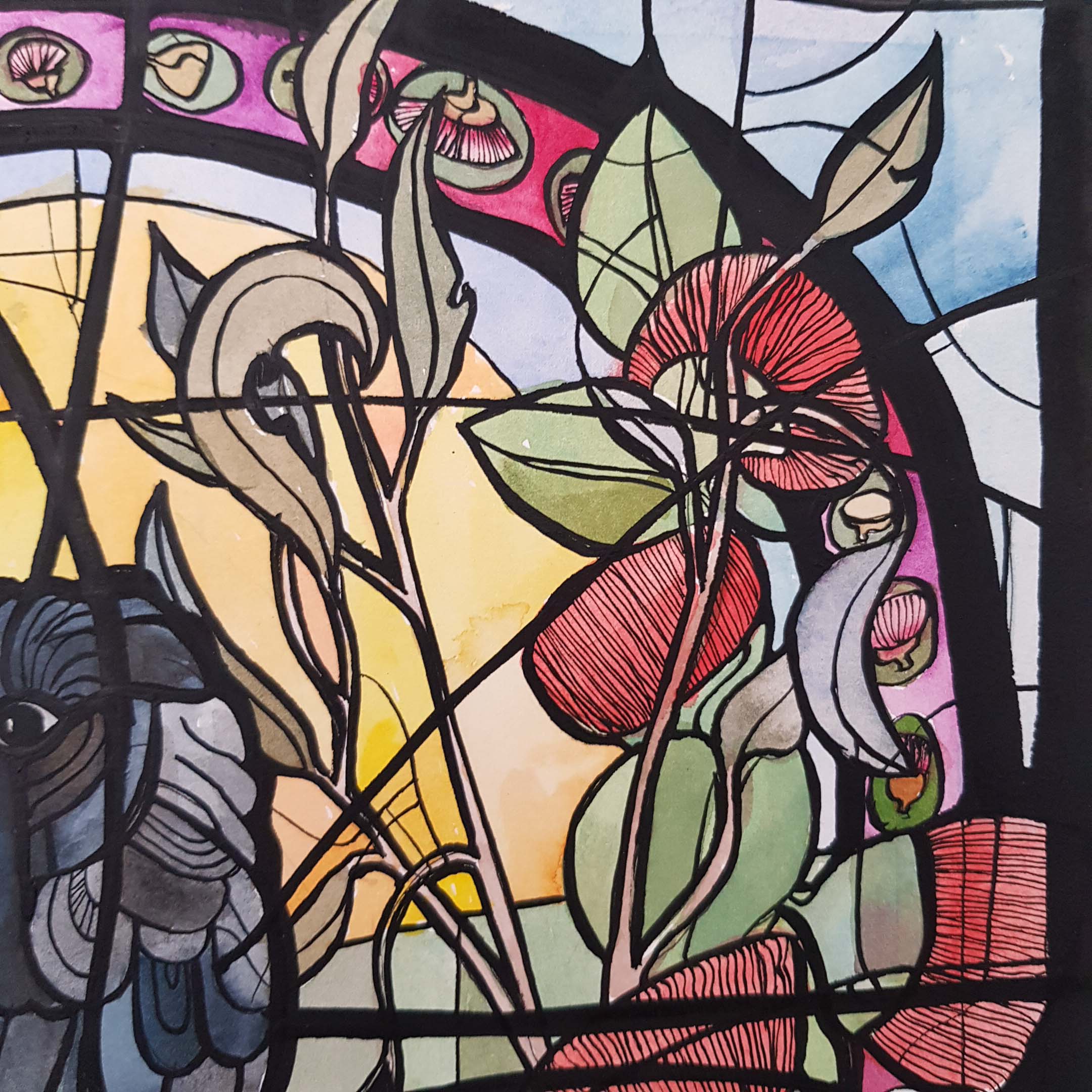 Art Deco Sunrise Nicola Cowie Detail