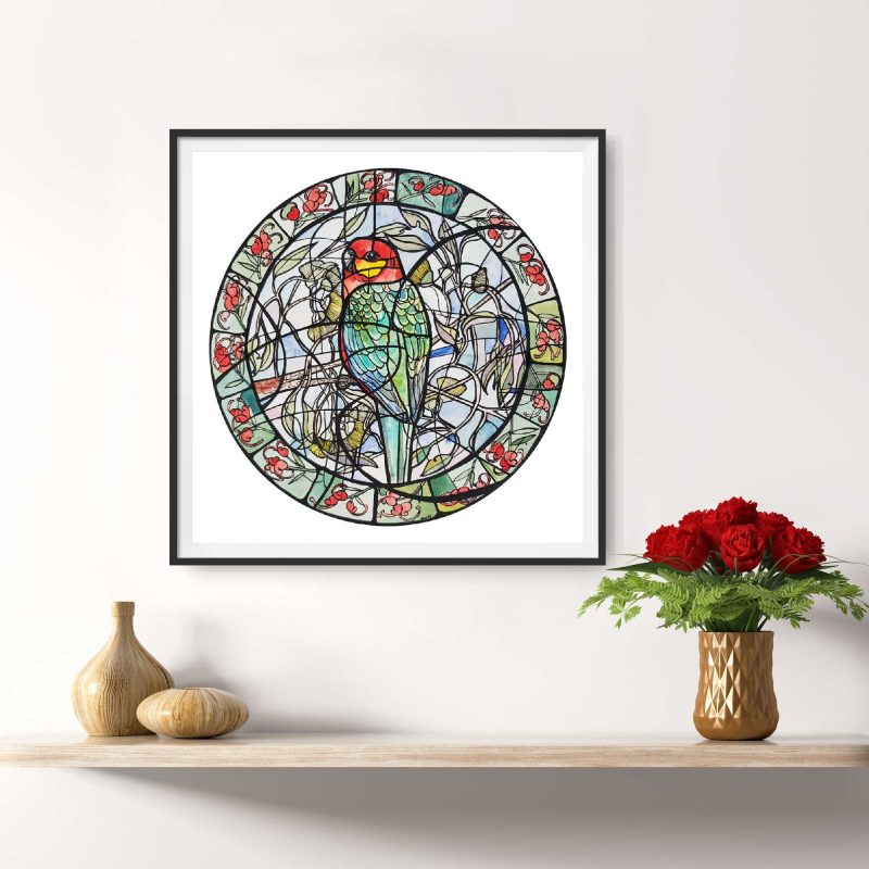 Rosella in the Round - Art Lovers Australia