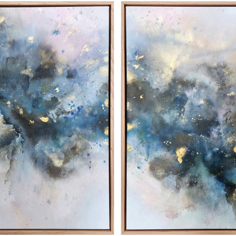 Where the sky meets the sea (diptych) - Art Lovers Australia