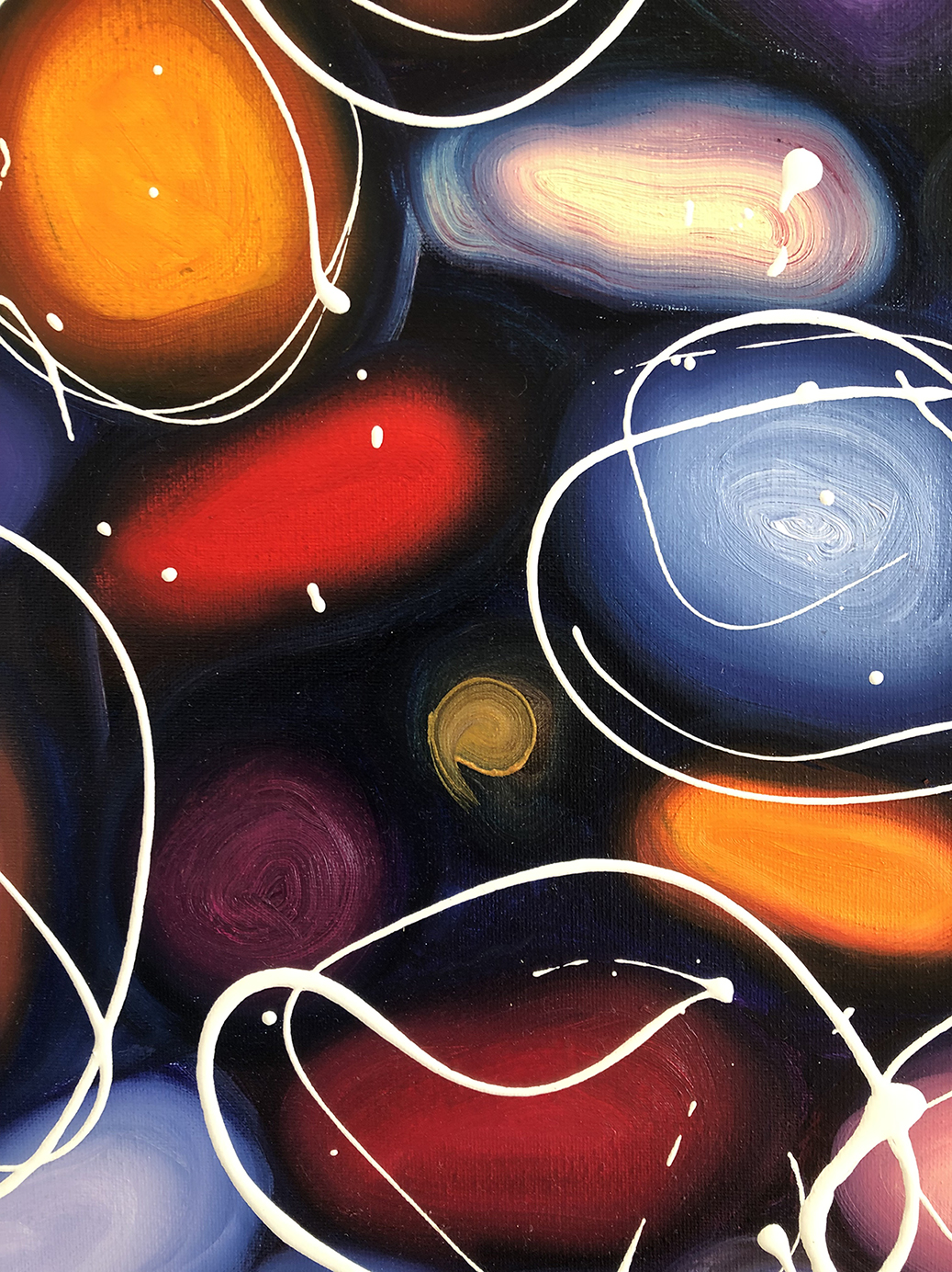 Purple Pebbles Close