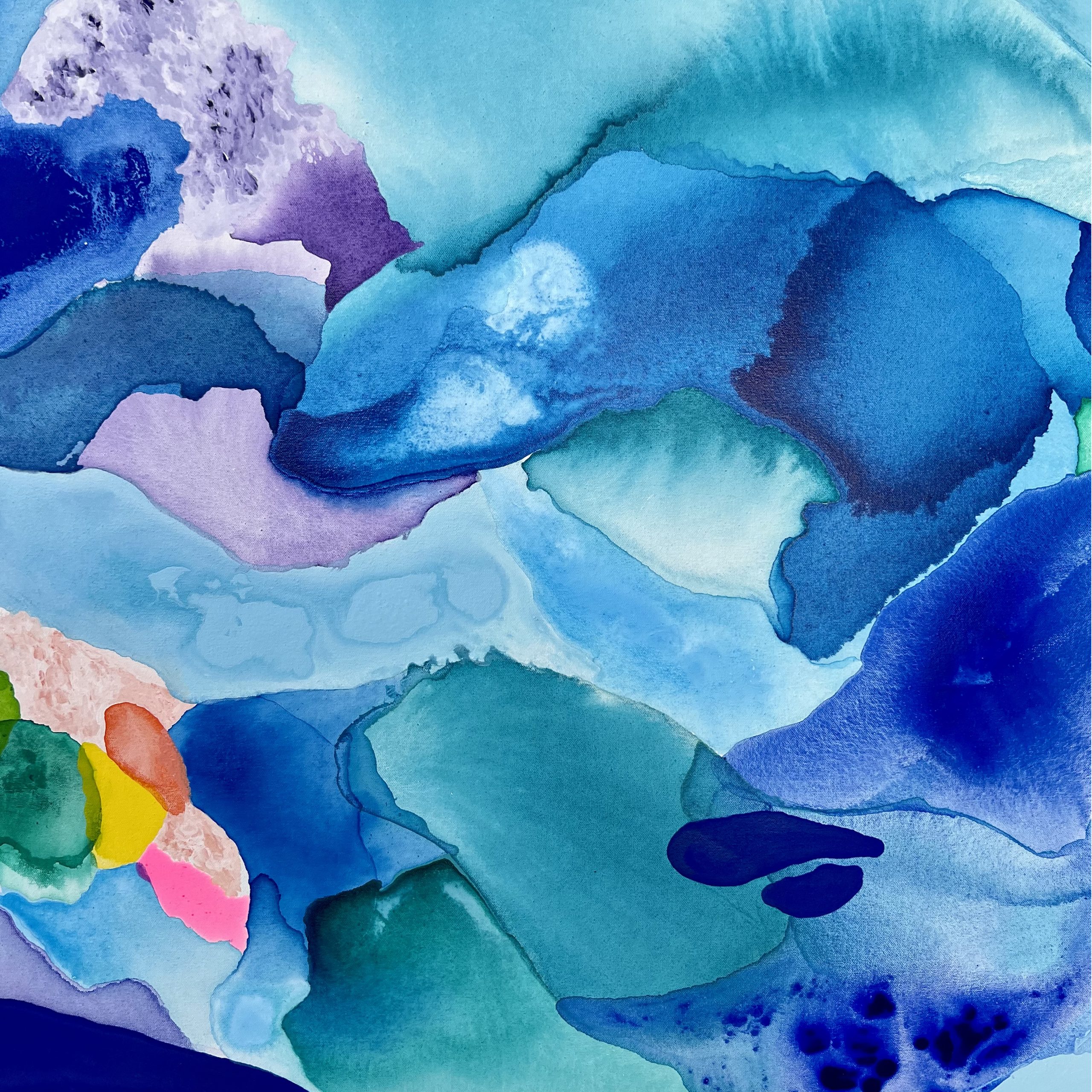 Escape To The Bay Rebecca Koerting Australian Abstract Artist Art Lovers Australia Detail 2