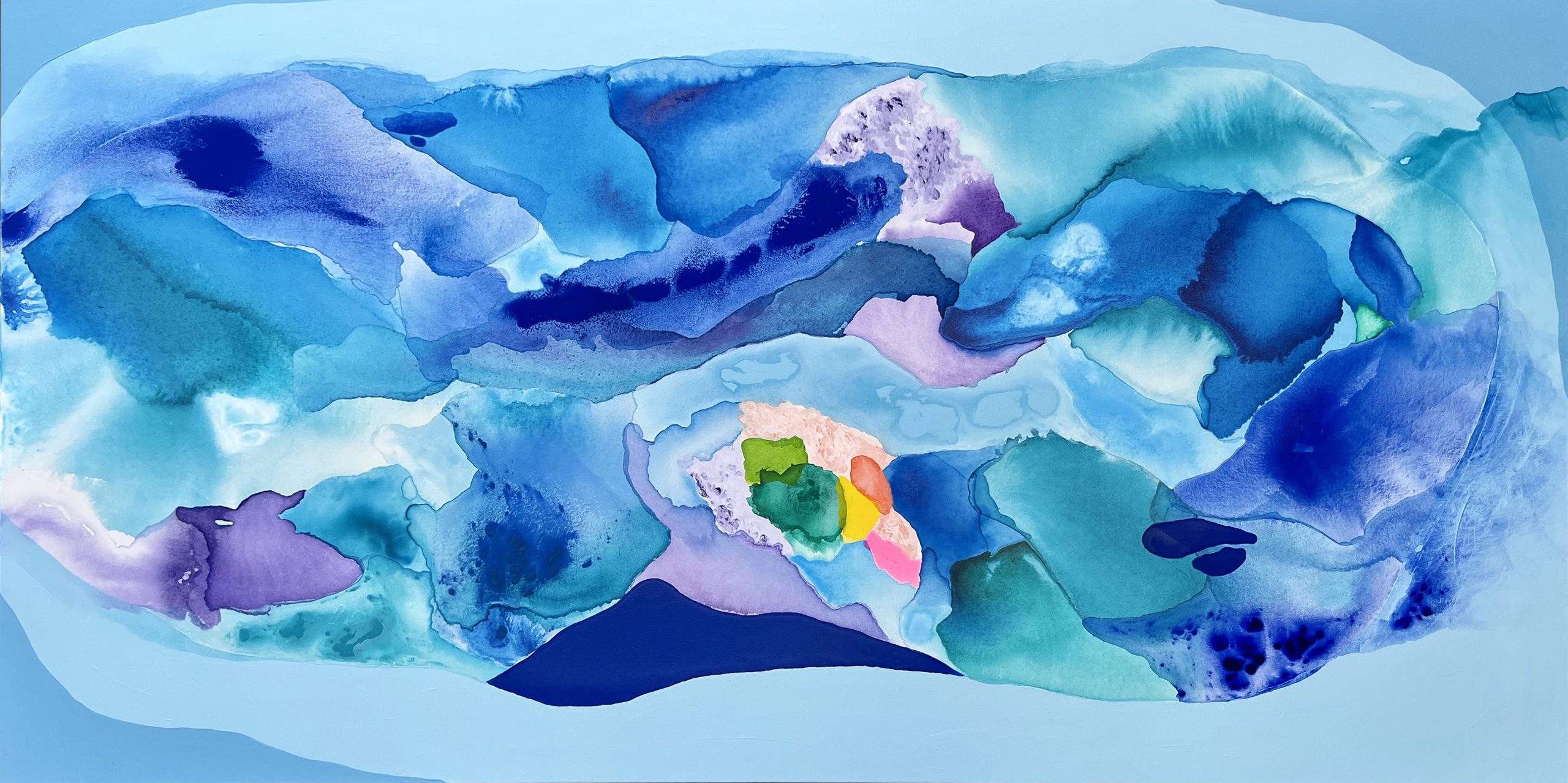 Escape To The Bay Rebecca Koerting Australian Abstract Artist Art Lovers Australia Noframear