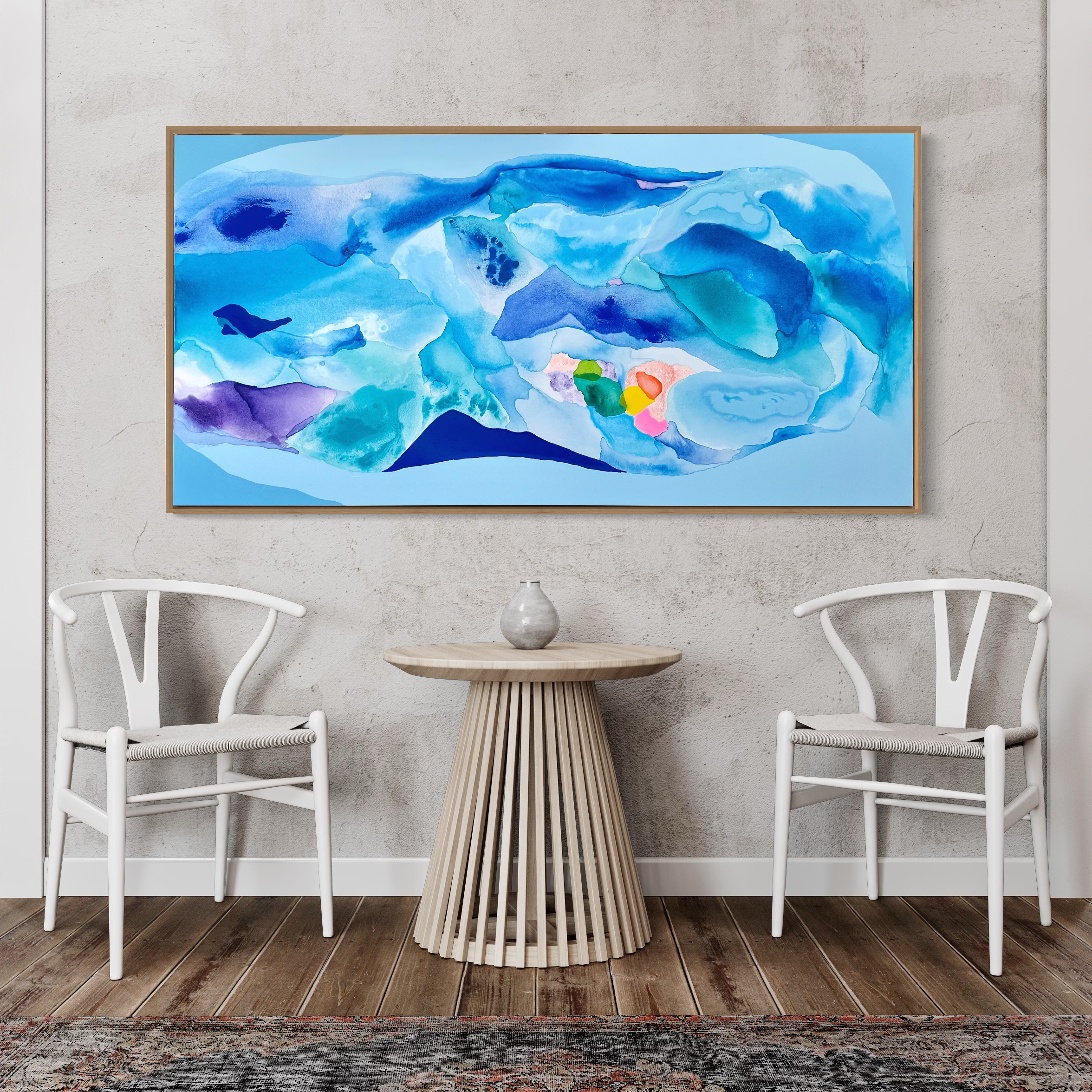 Beach Memories Rebecca Koerting Australian Abstract Artist Insitu 5