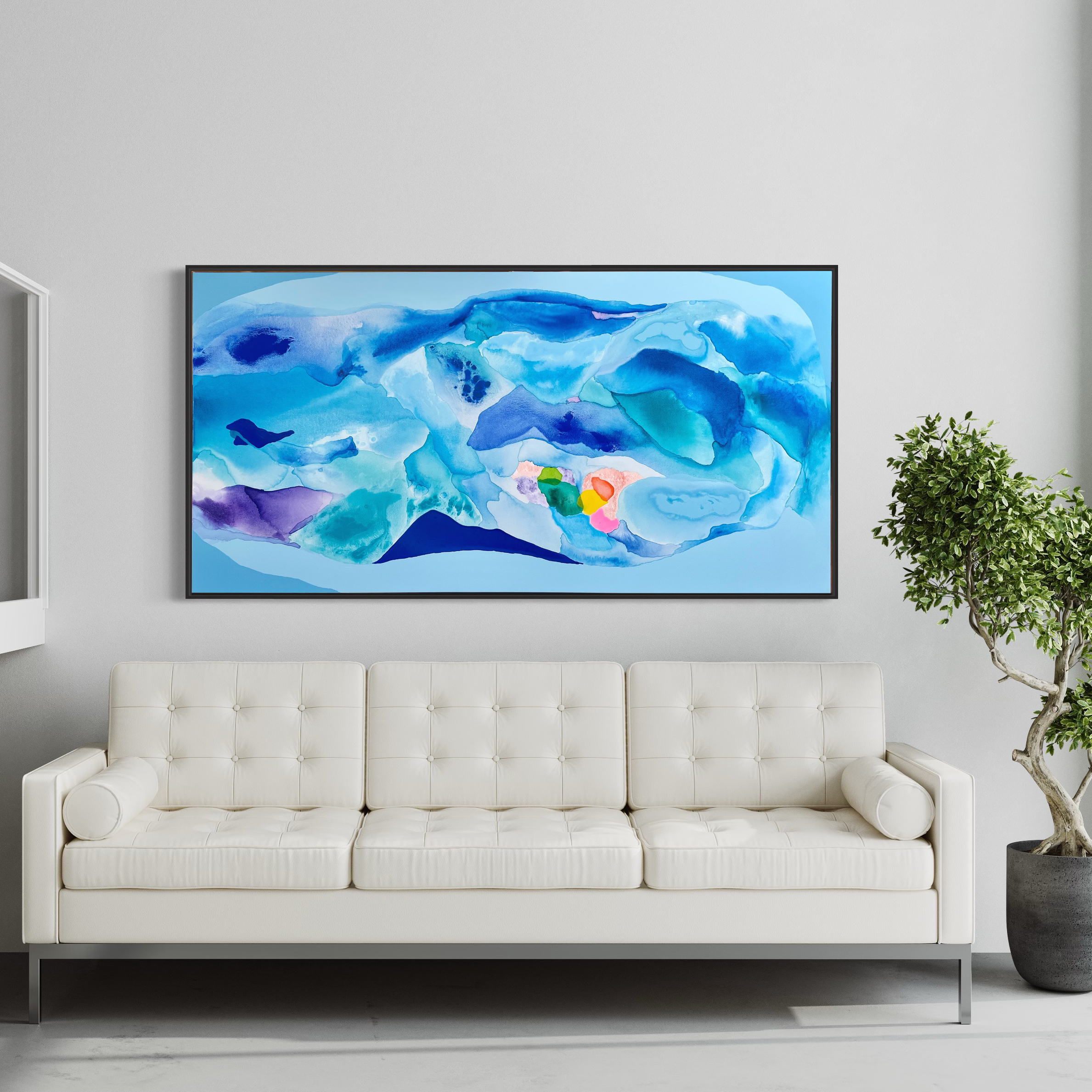 Beach Memories Rebecca Koerting Australian Abstract Artist Insitu 7