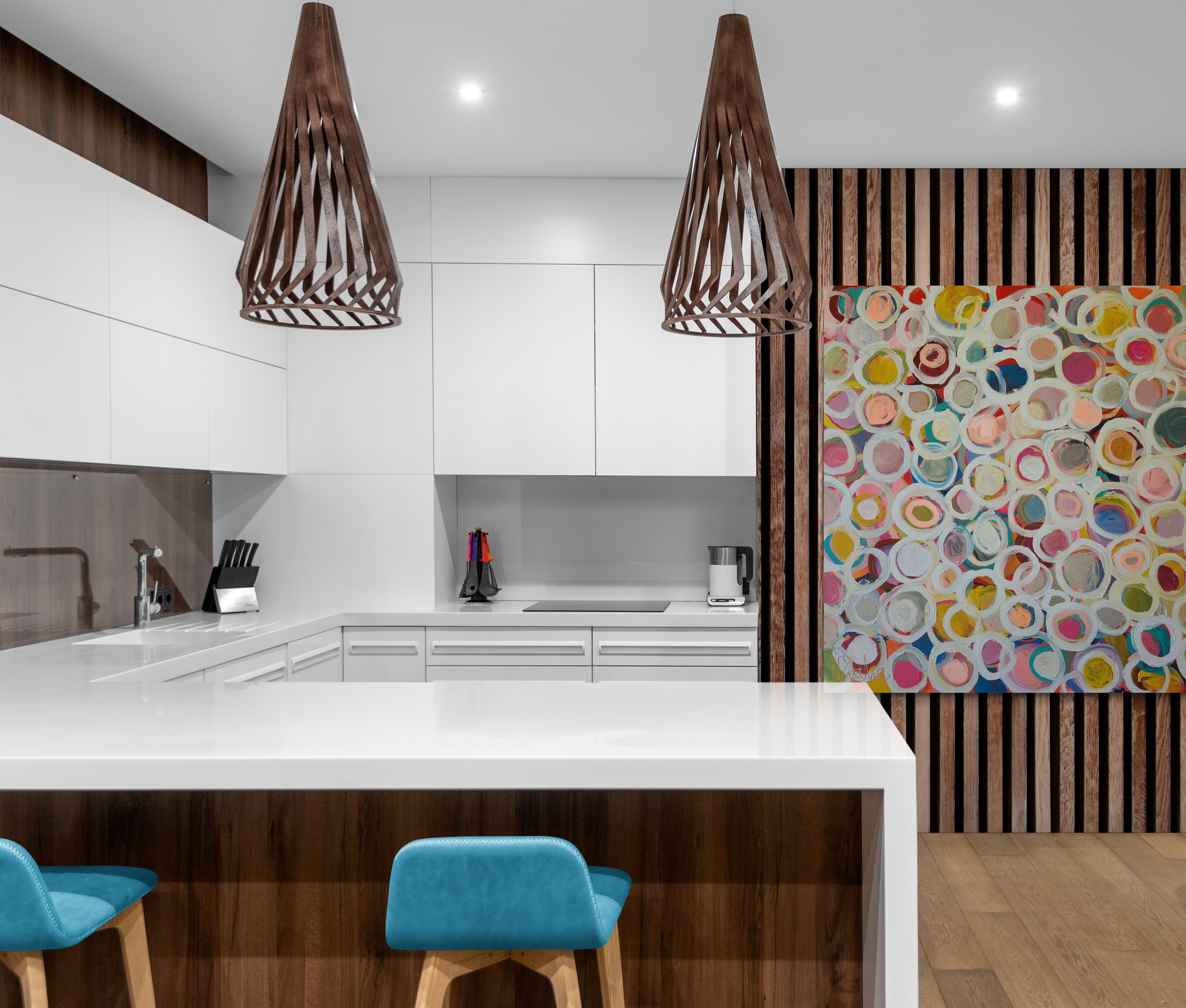 Bright Modern Kitchen Interior (1)