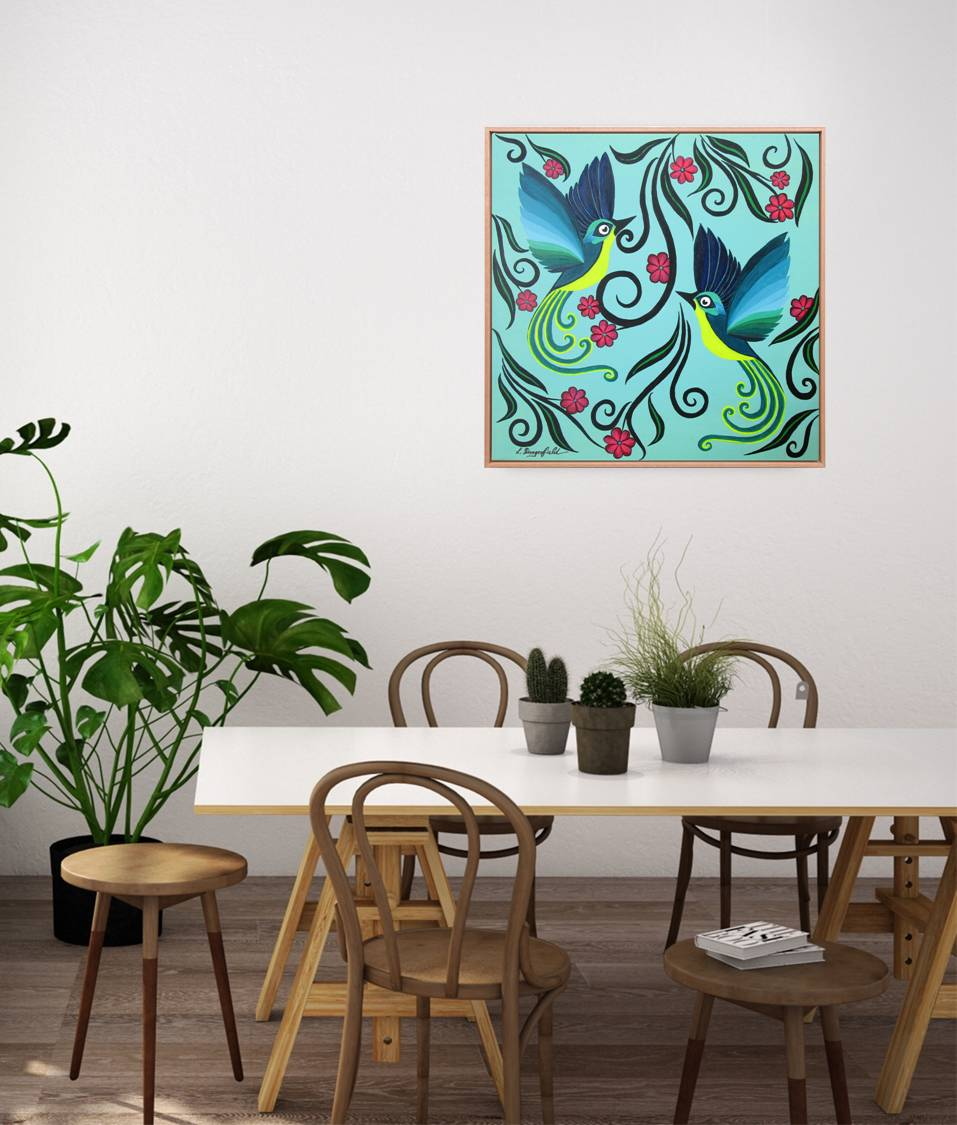 Birds And Blooms (no.13) In Situ 2