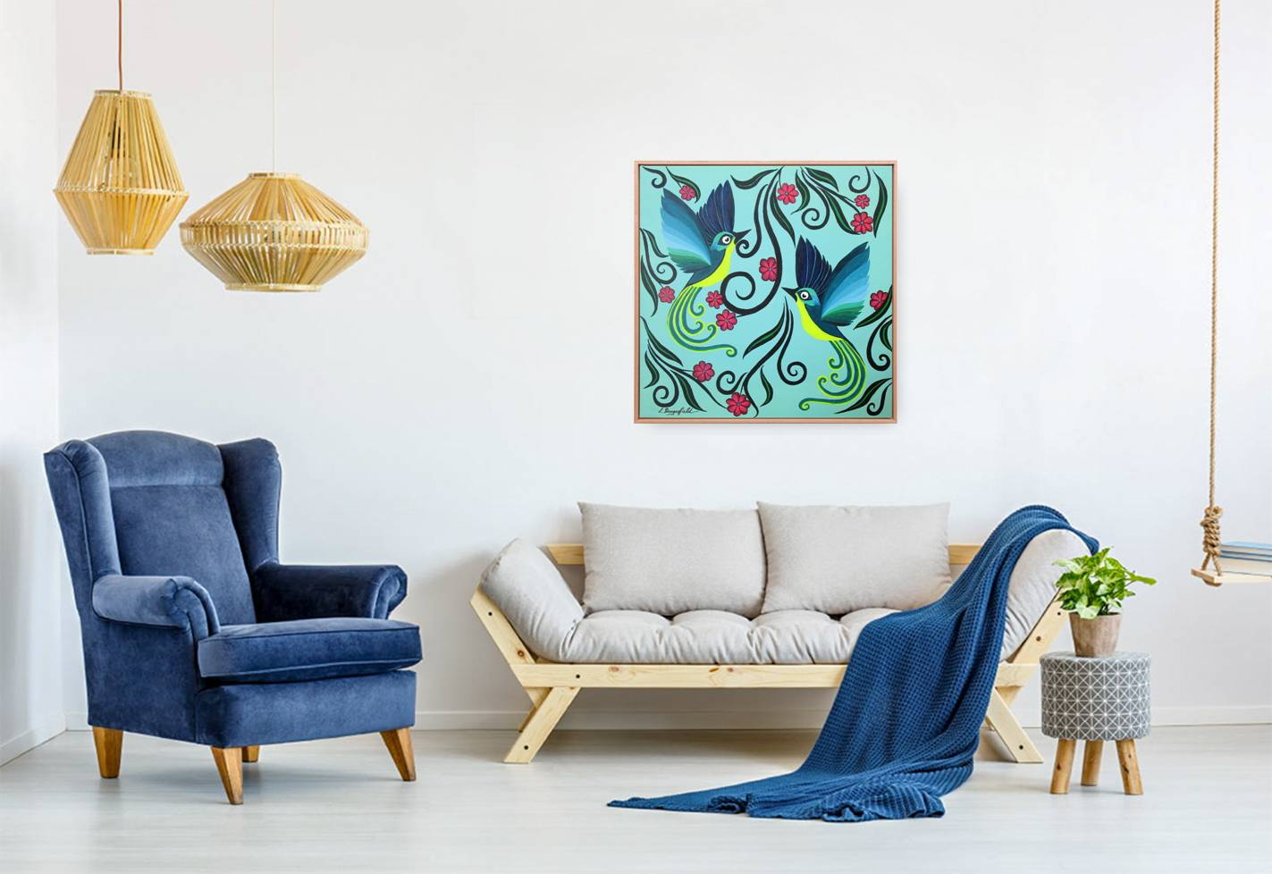 Birds And Blooms (no.13) In Situ 6