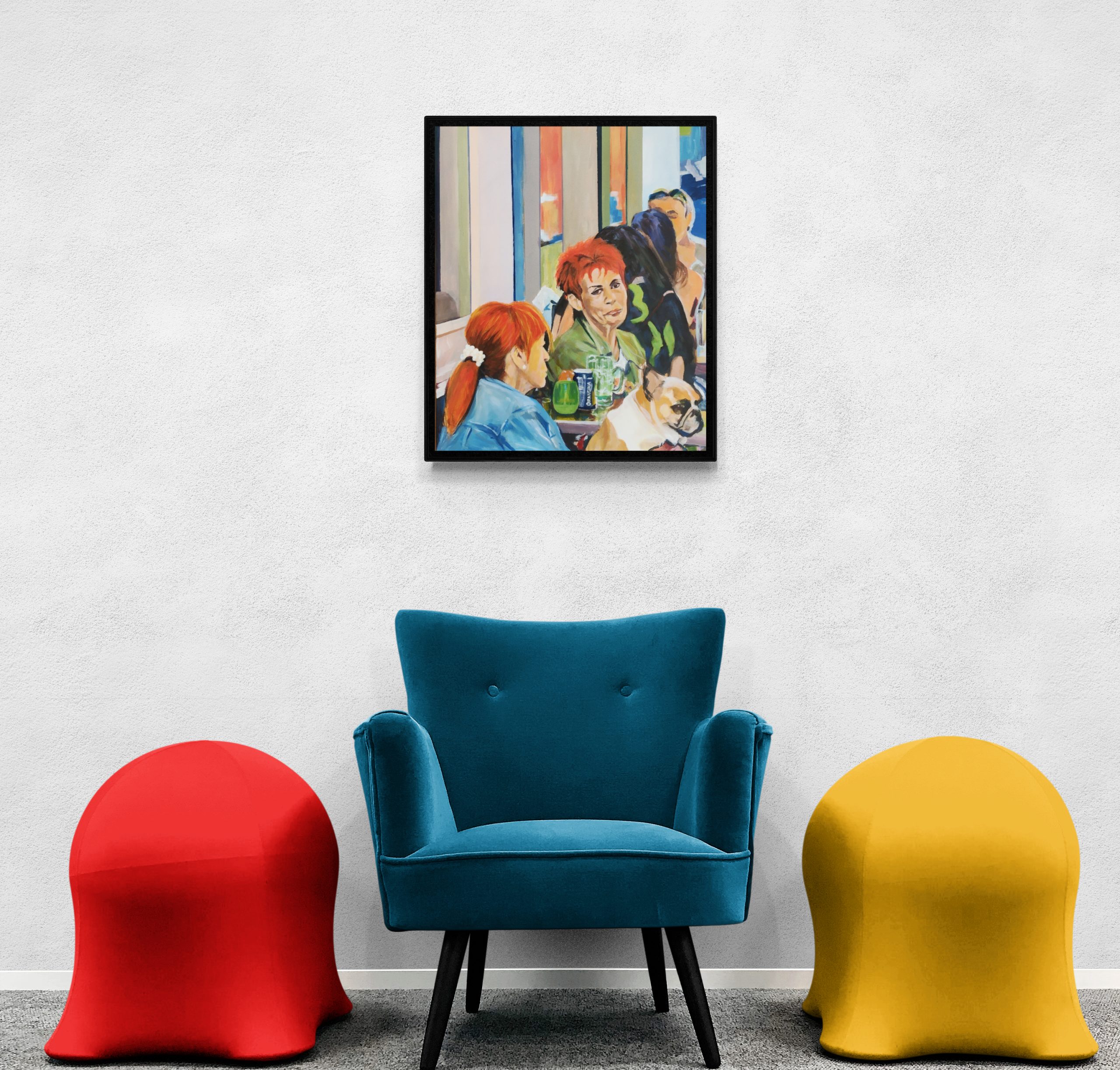 Armchair And Fancy Stools (2)