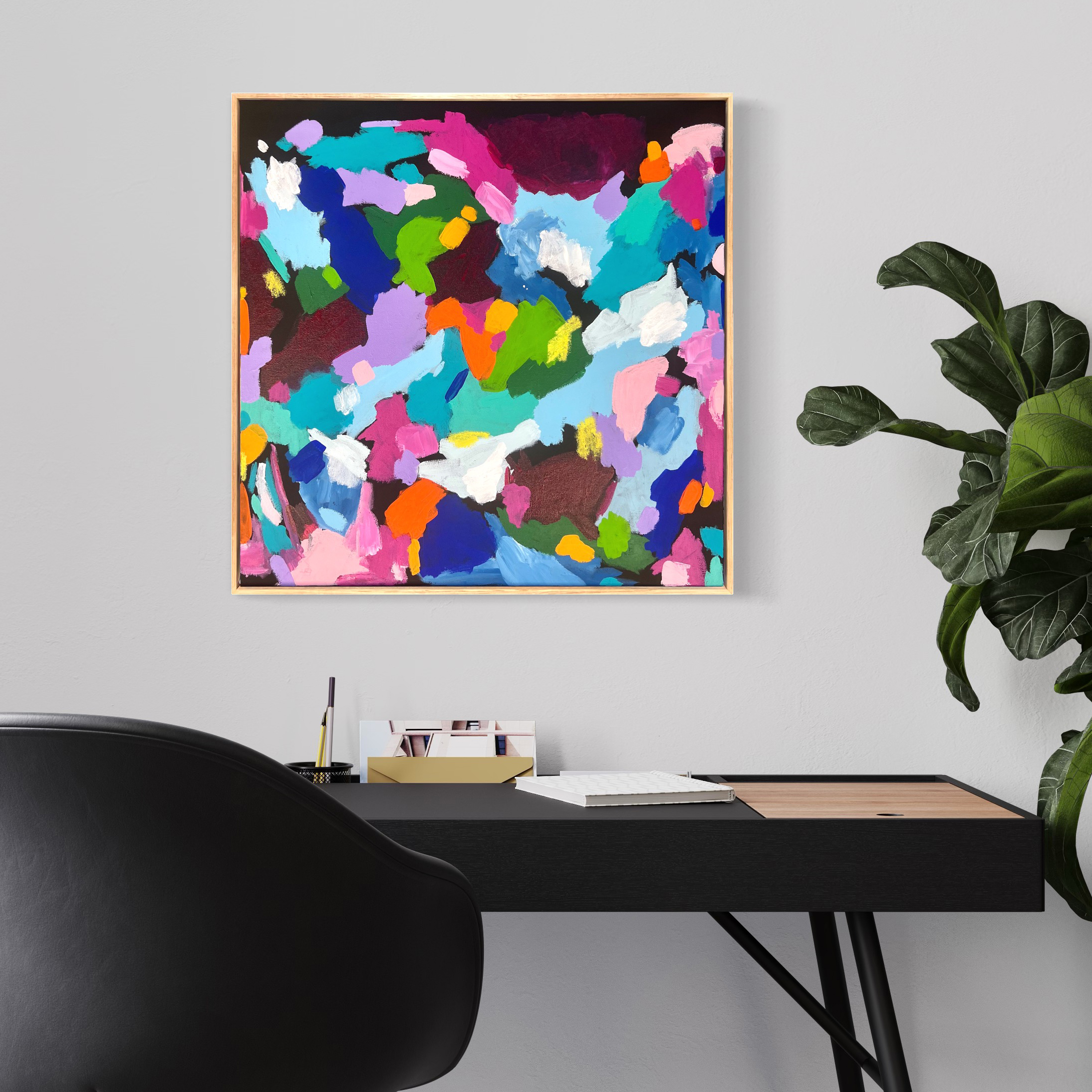 Pieces Of Dreams Rebecca Koerting Australian Abstract Artist Art Lovers Australia Insitu 1