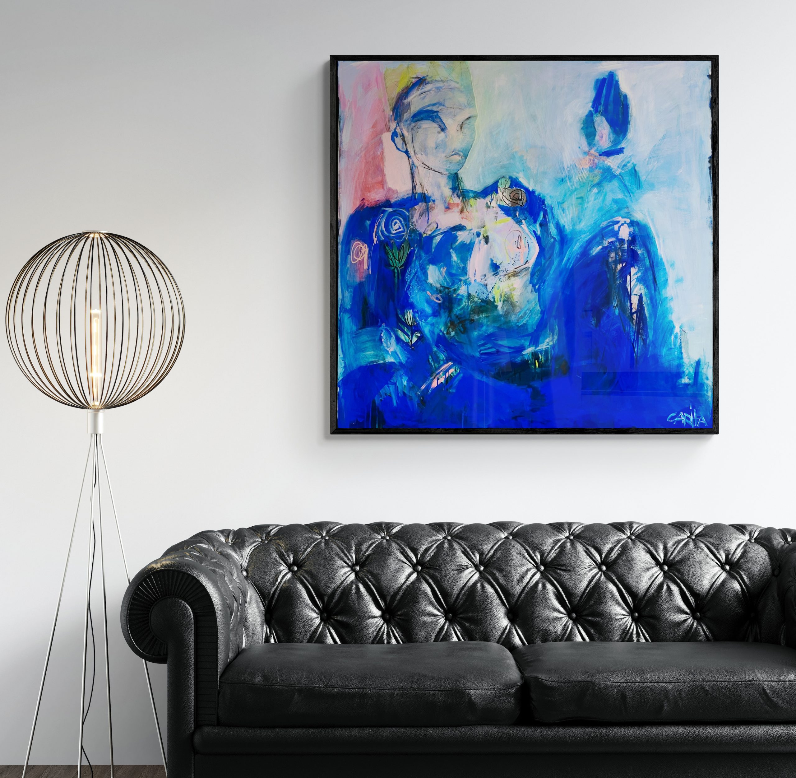 Carita Farrer Spencer Loud Queen Iii 120 X 120cm Insitu