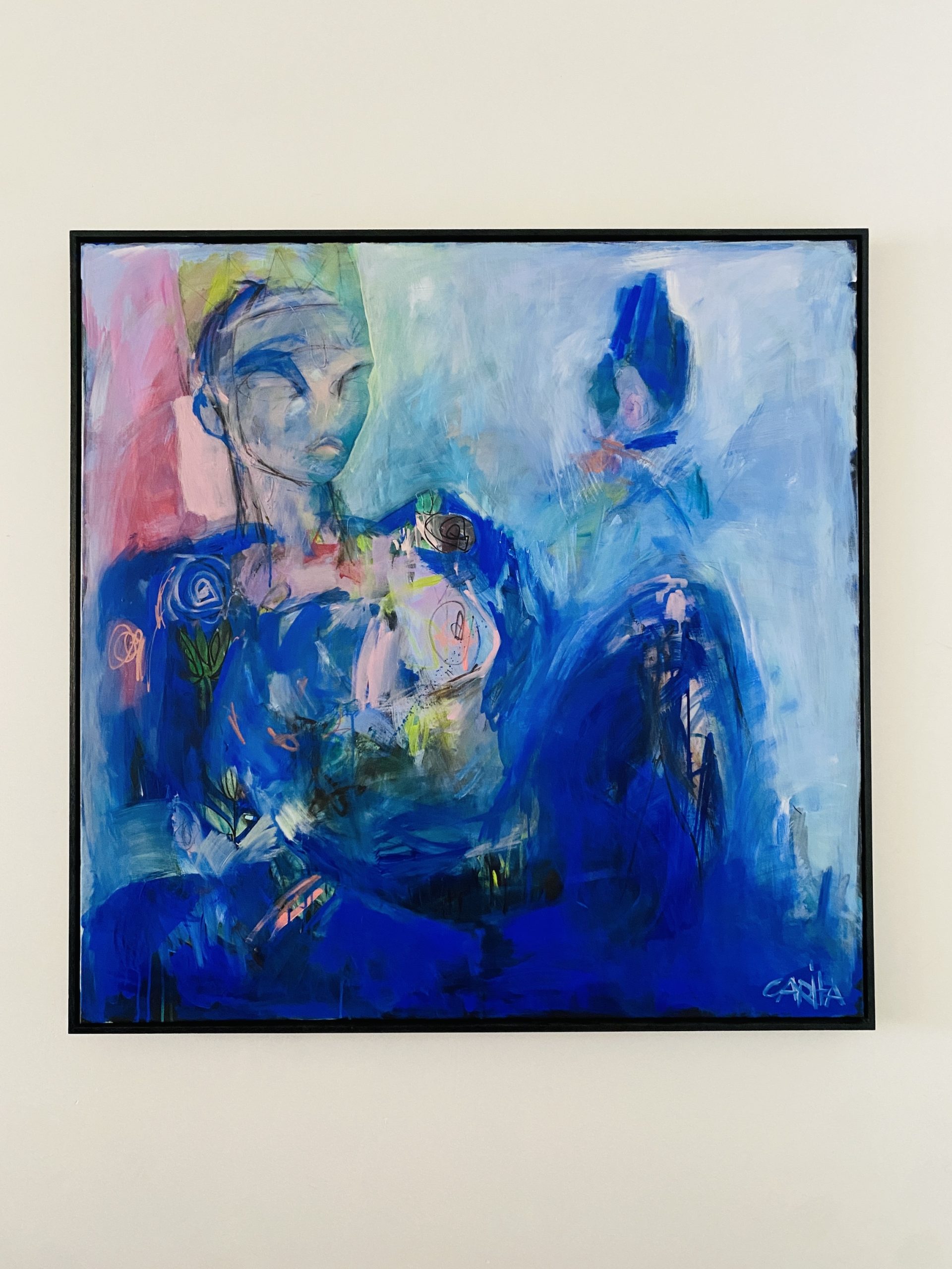 Carita Farrer Spencer Loud Queen Iii 120 X 120cm Hanging