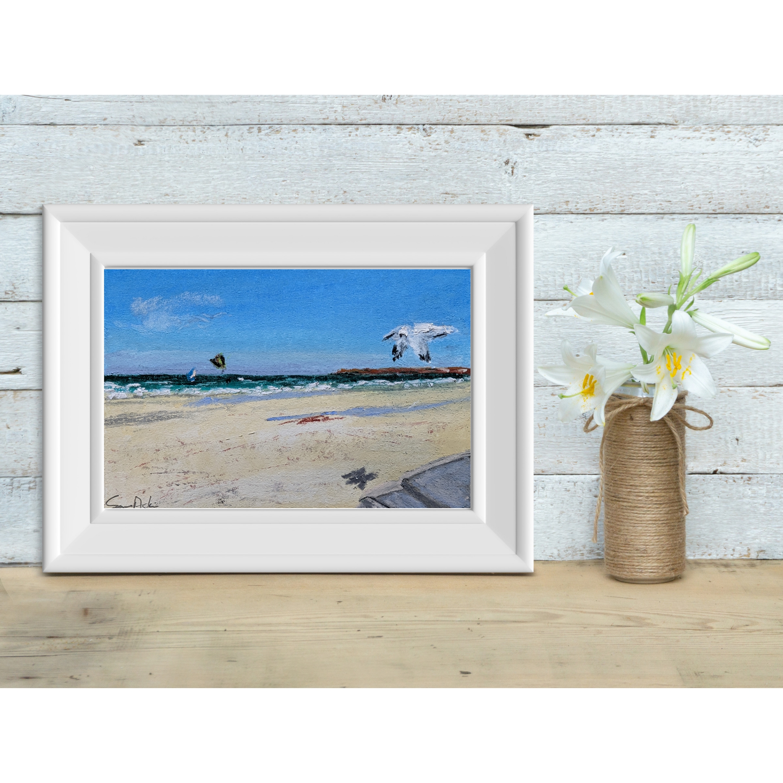 Sam Askin Glenelg Beach In Situ