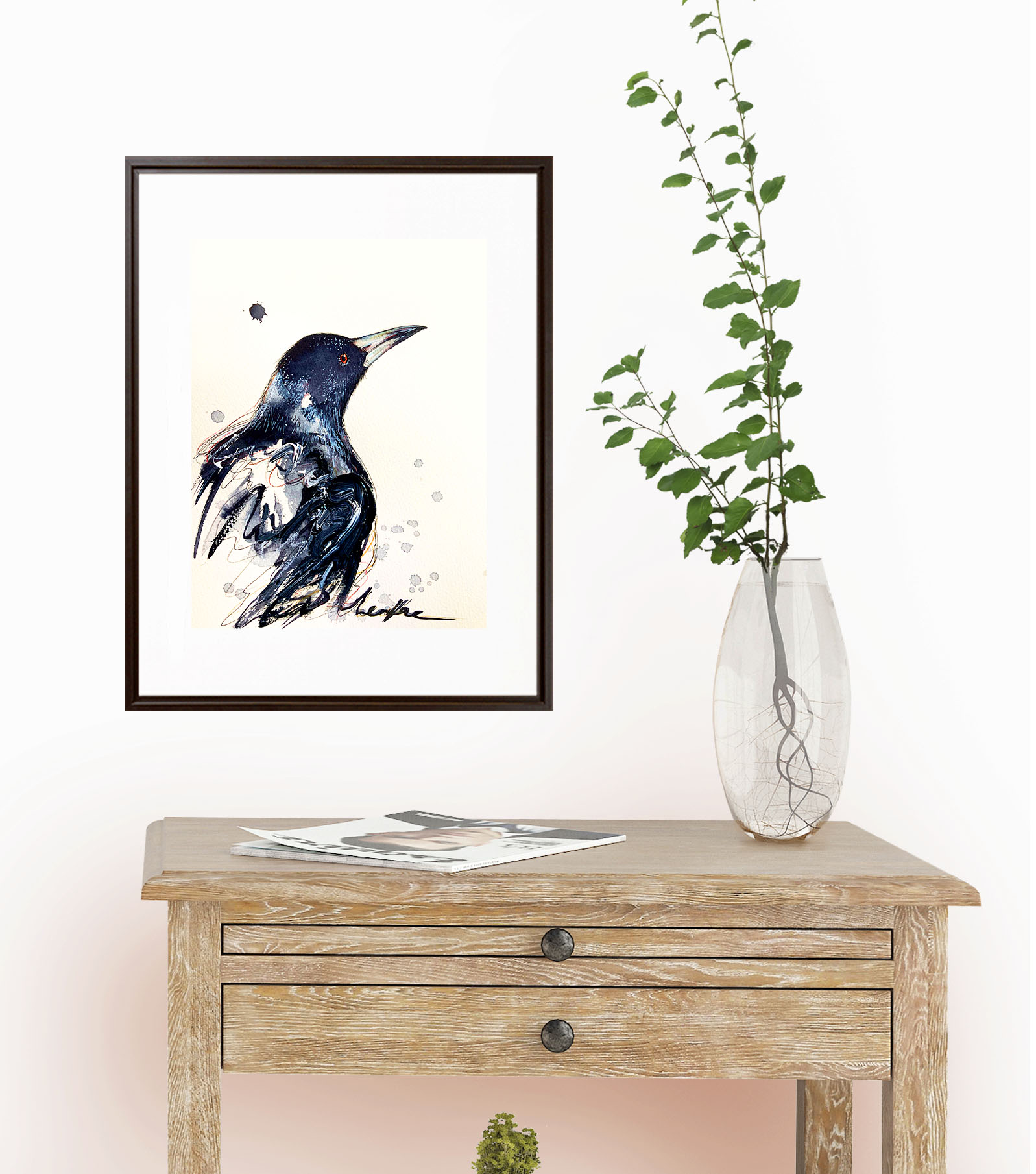 Sydney Artist Leni Kae Magpie Spirit Awakening Interior Design Bedroom