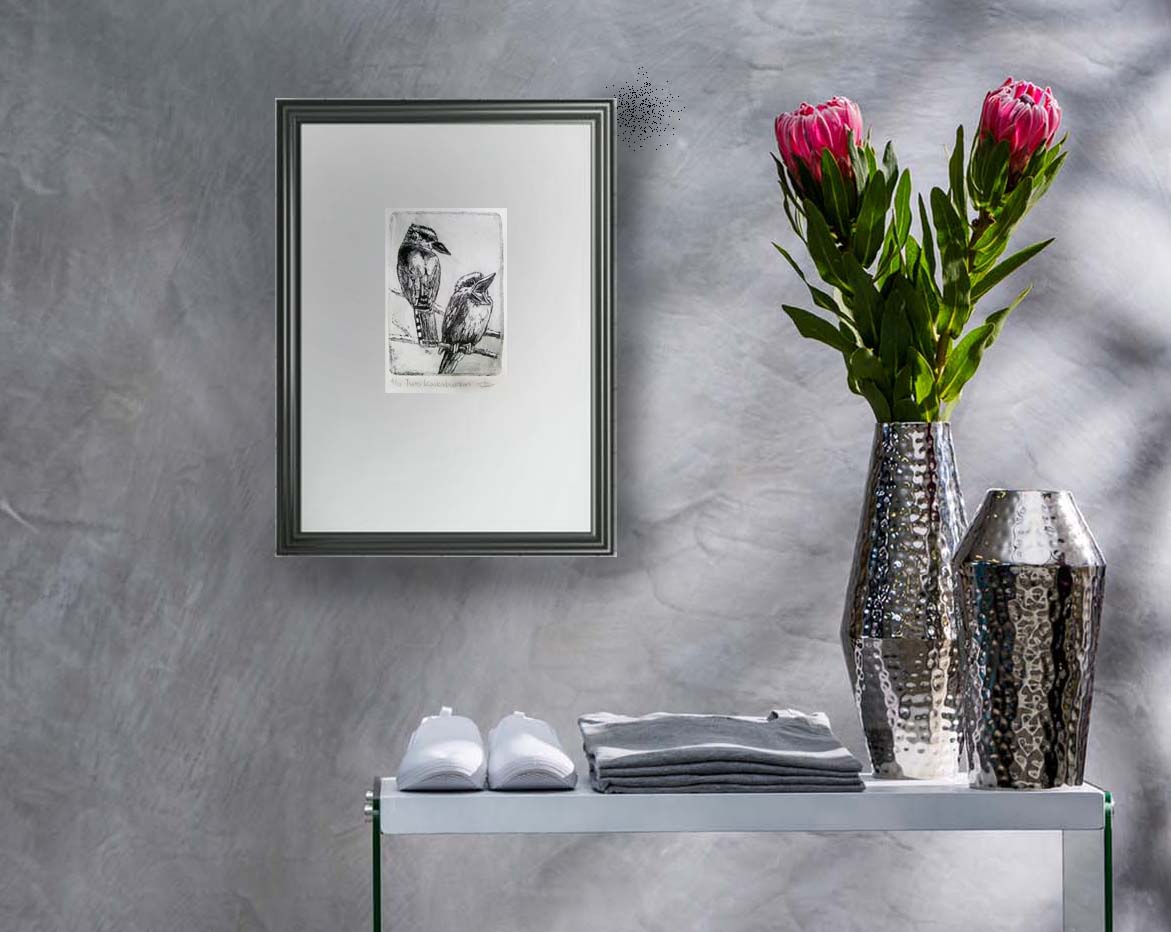 Two Kookabarras Insitu