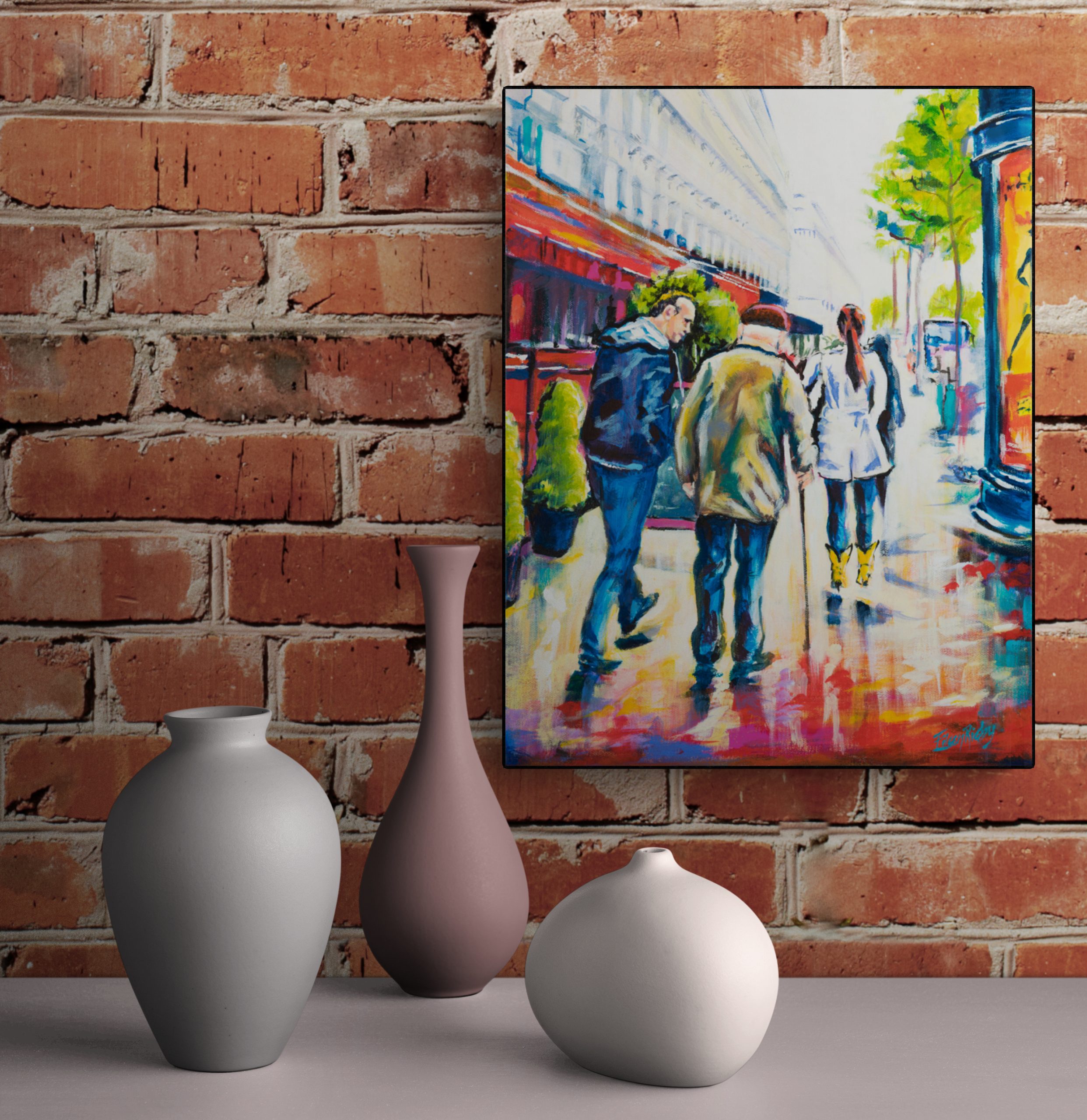 Modern Ceramic Vases On Table (1)