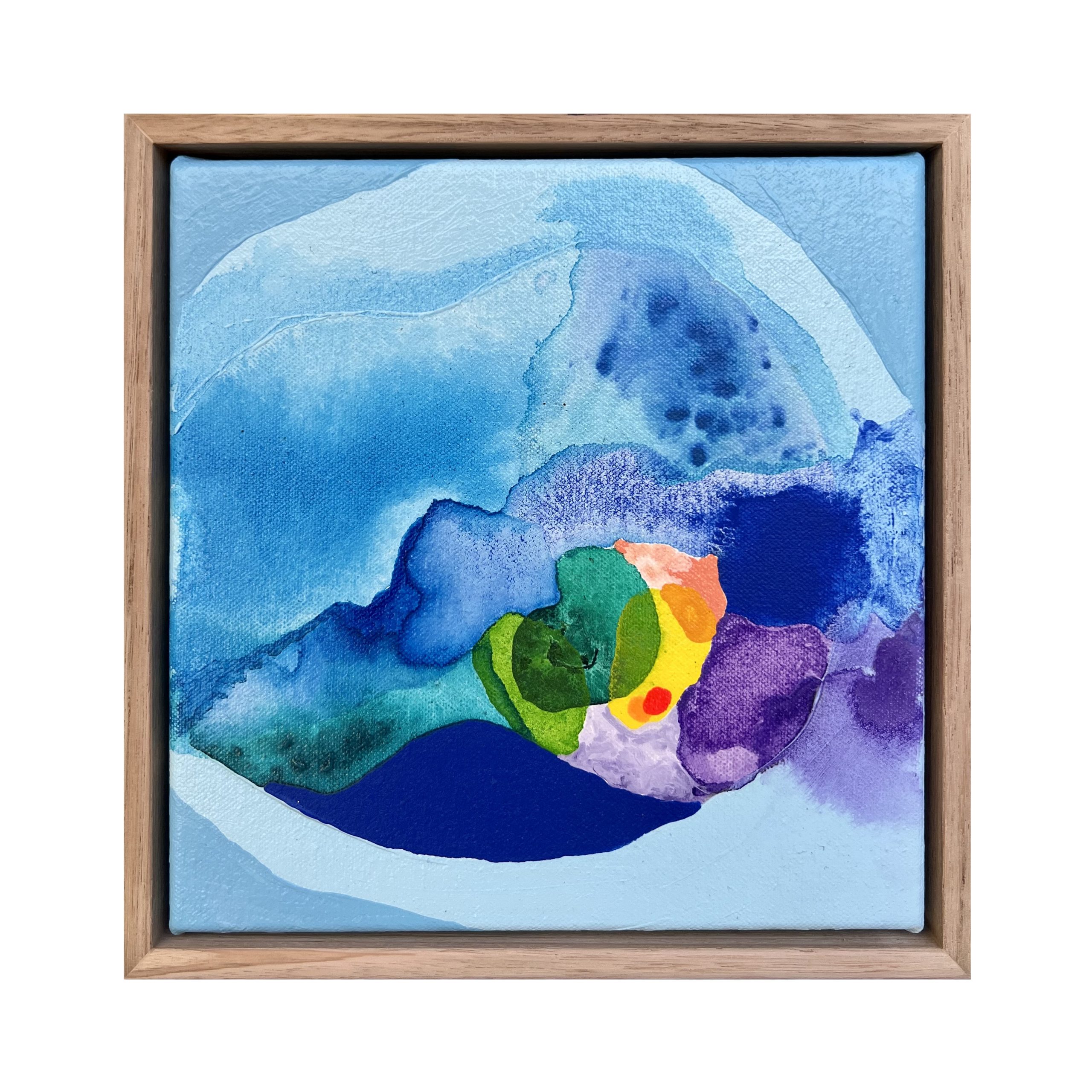 Rainbow Reef Rebecca Koerting Australian Abstract Artist Bright Coral Reef Frame2