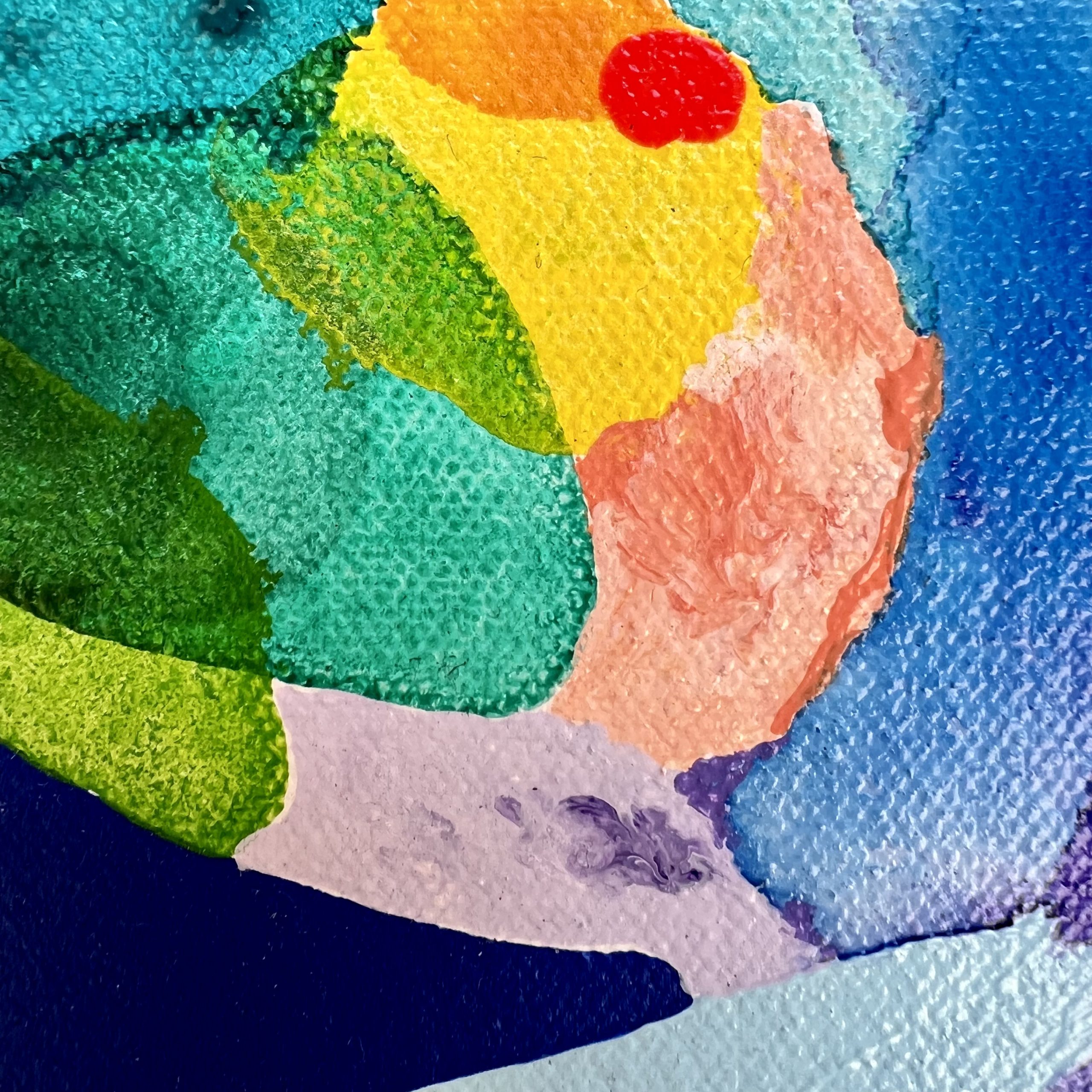 Ocean Reef Rebecca Koerting Australian Abstract Artist Bright Coral Reef Detail