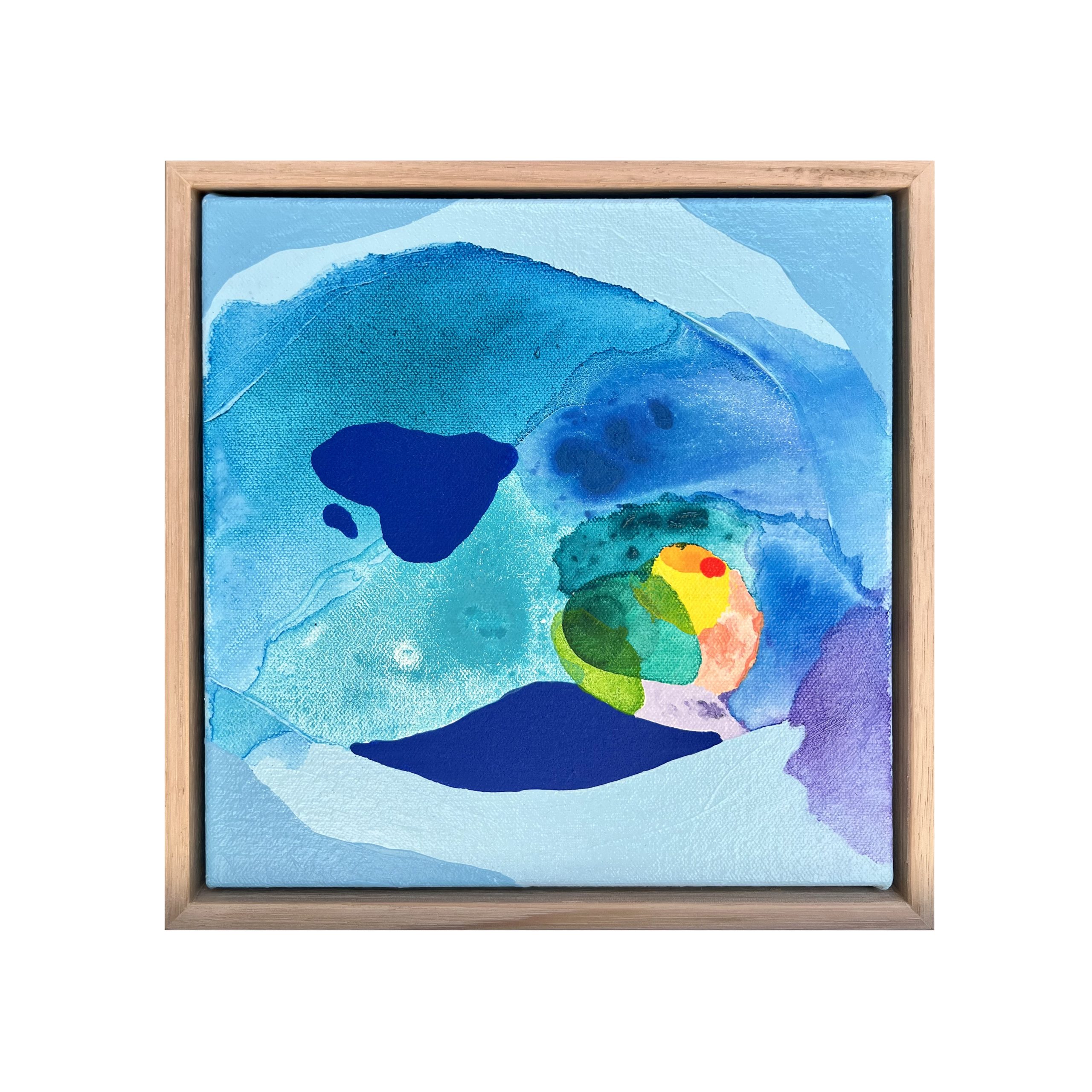 Ocean Reef Rebecca Koerting Australian Abstract Artist Bright Coral Reef Frame Copy