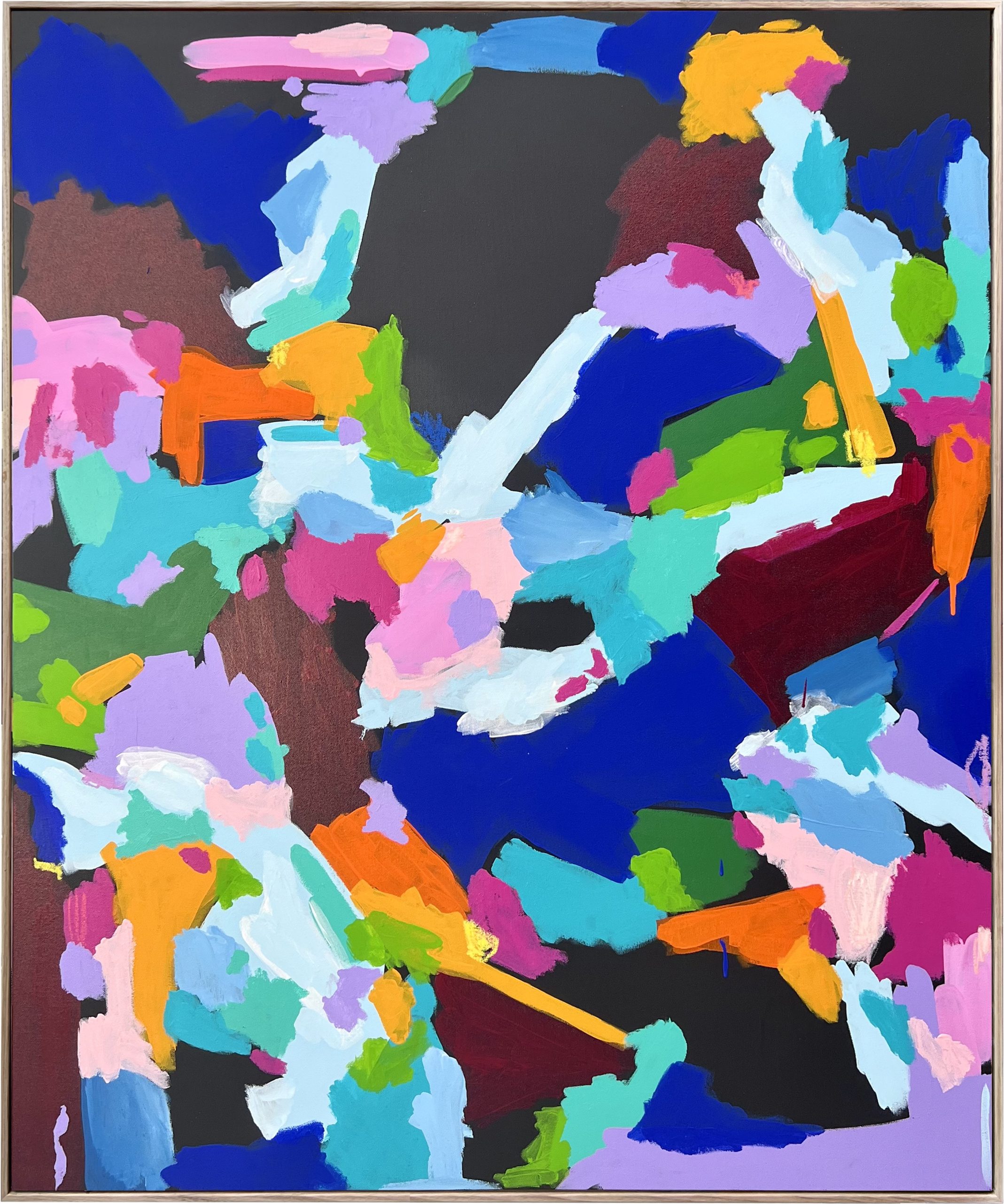 When I Dream I Dream Of You Rebecca Koerting Australian Abstract Artist Bright Frame Ar