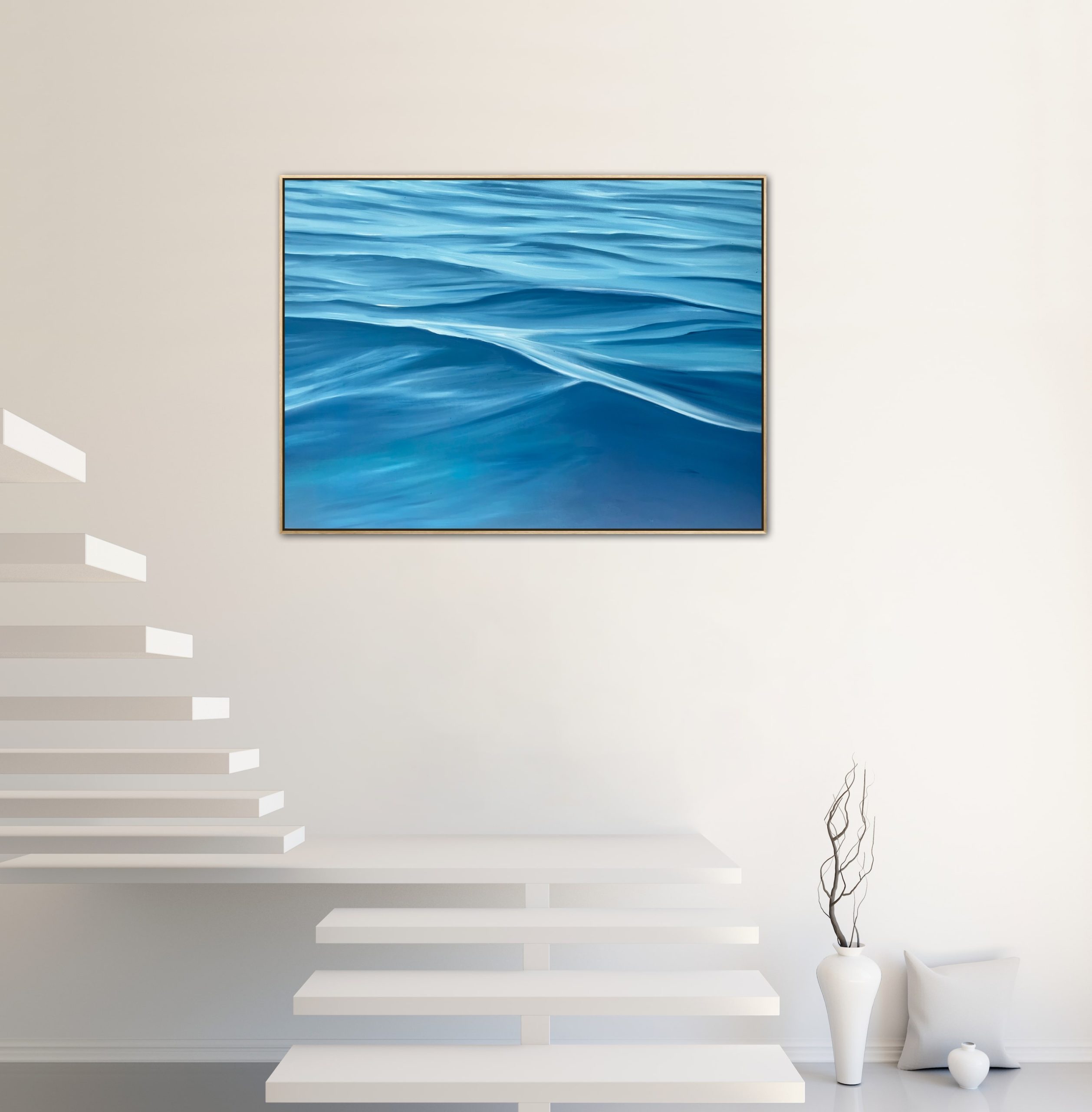 Alanah Jarvis Ocean Painting White Interior