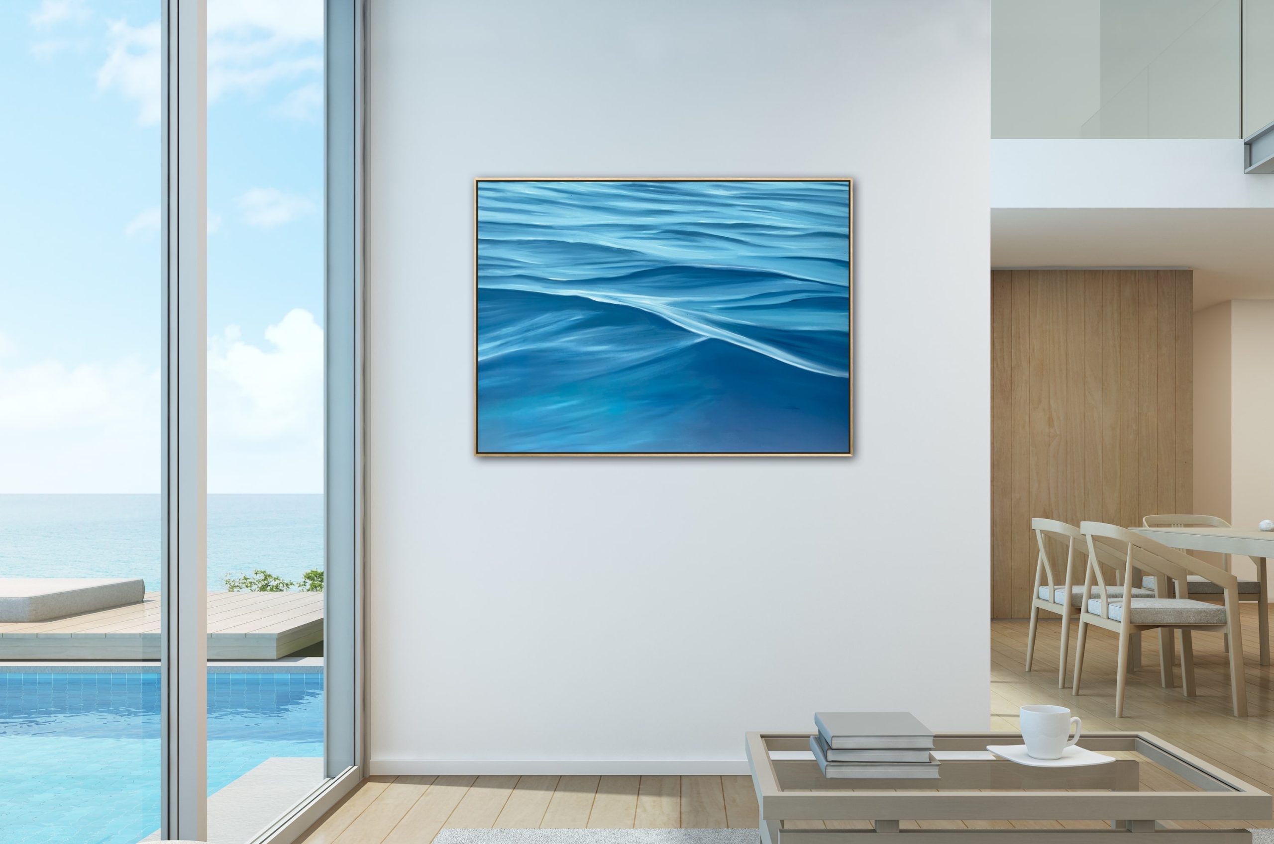 Alanah Jarvis Pool Side Art Ocean Painting