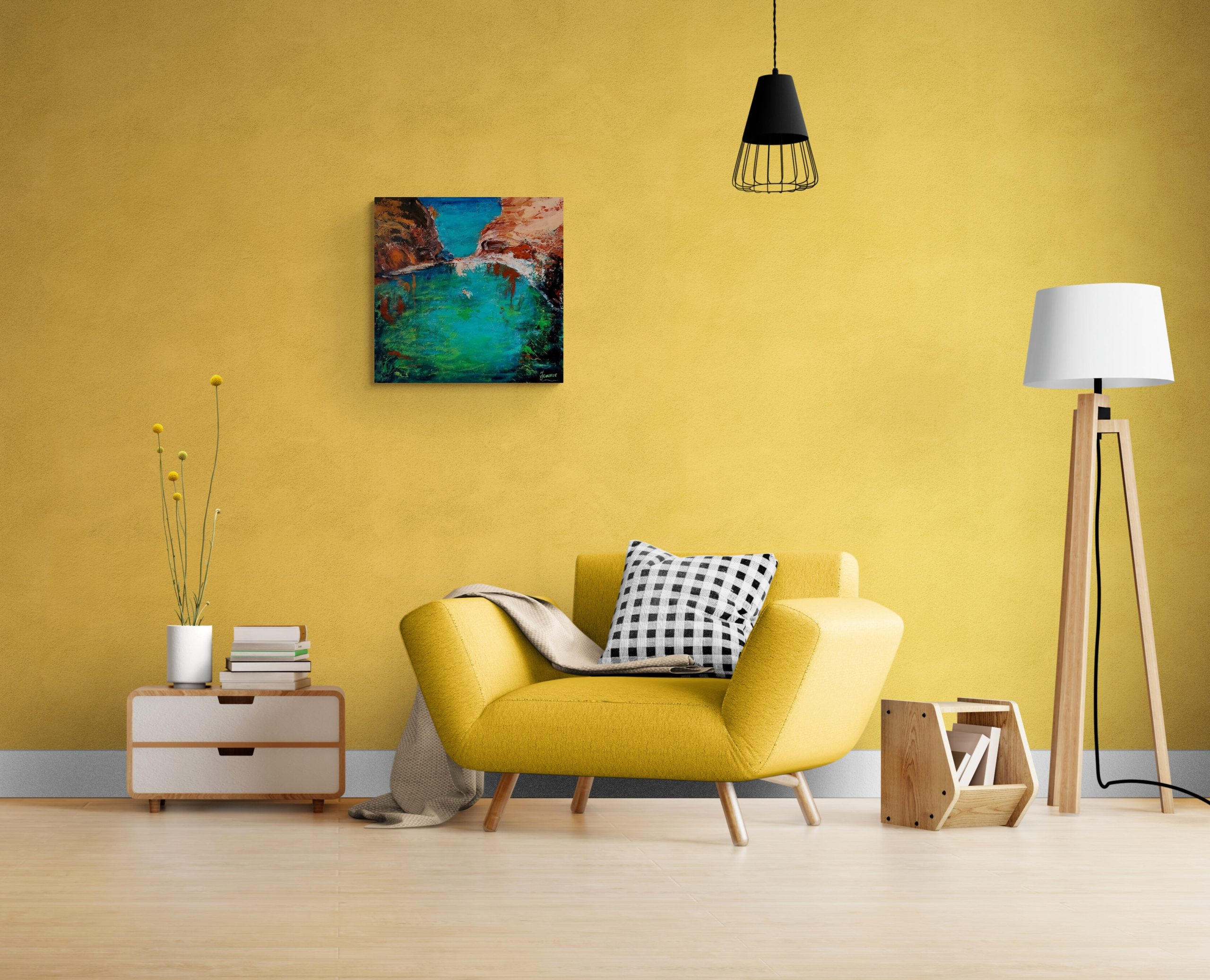 Large Modern Armchair In Living Room