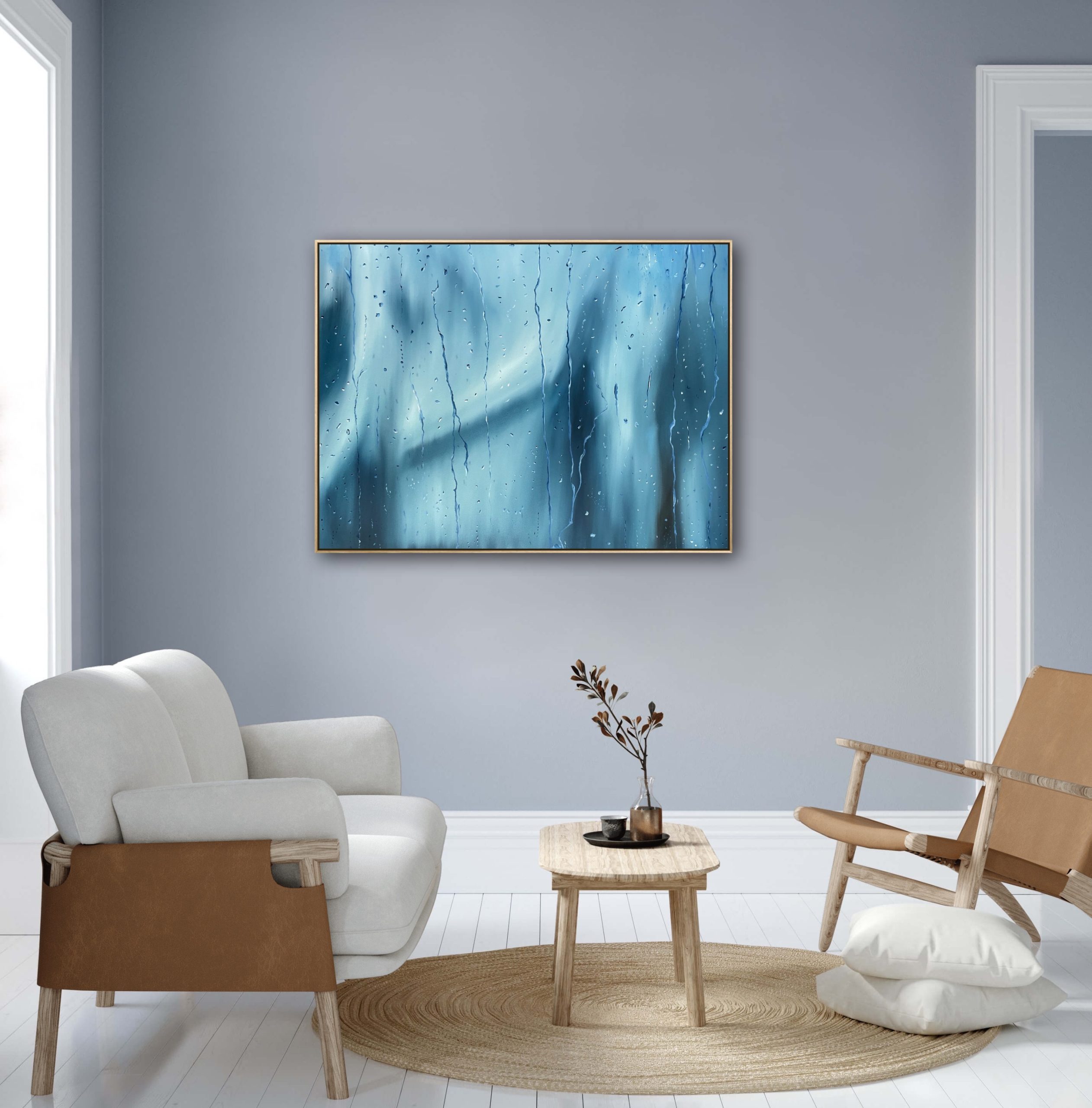 Alanah Jarvis Rain Painting Calming Original Art