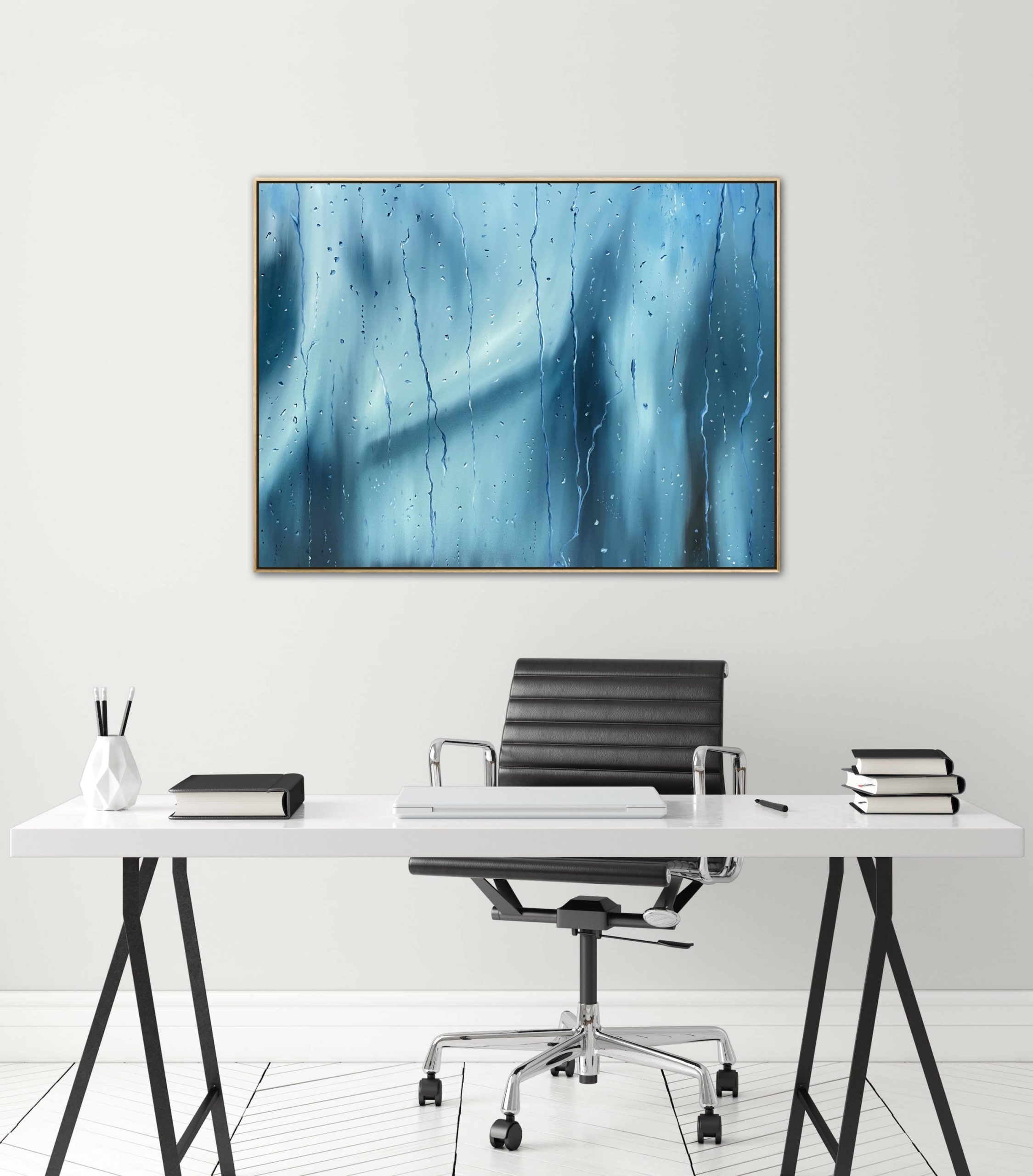 Alanah Jarvis Rain Painting Office Art
