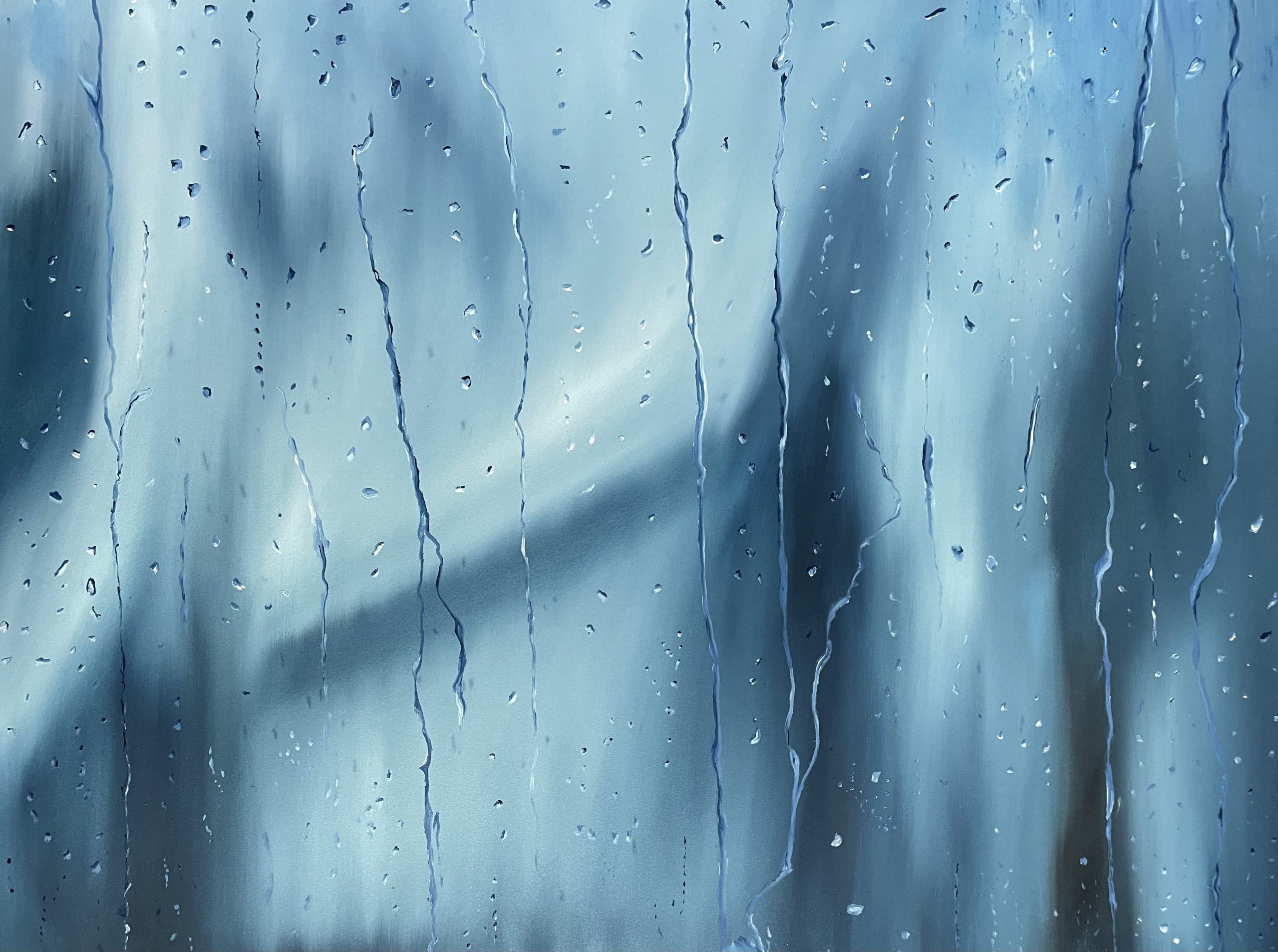 Alanah Jarvis Rain Painting Unframed Full Front