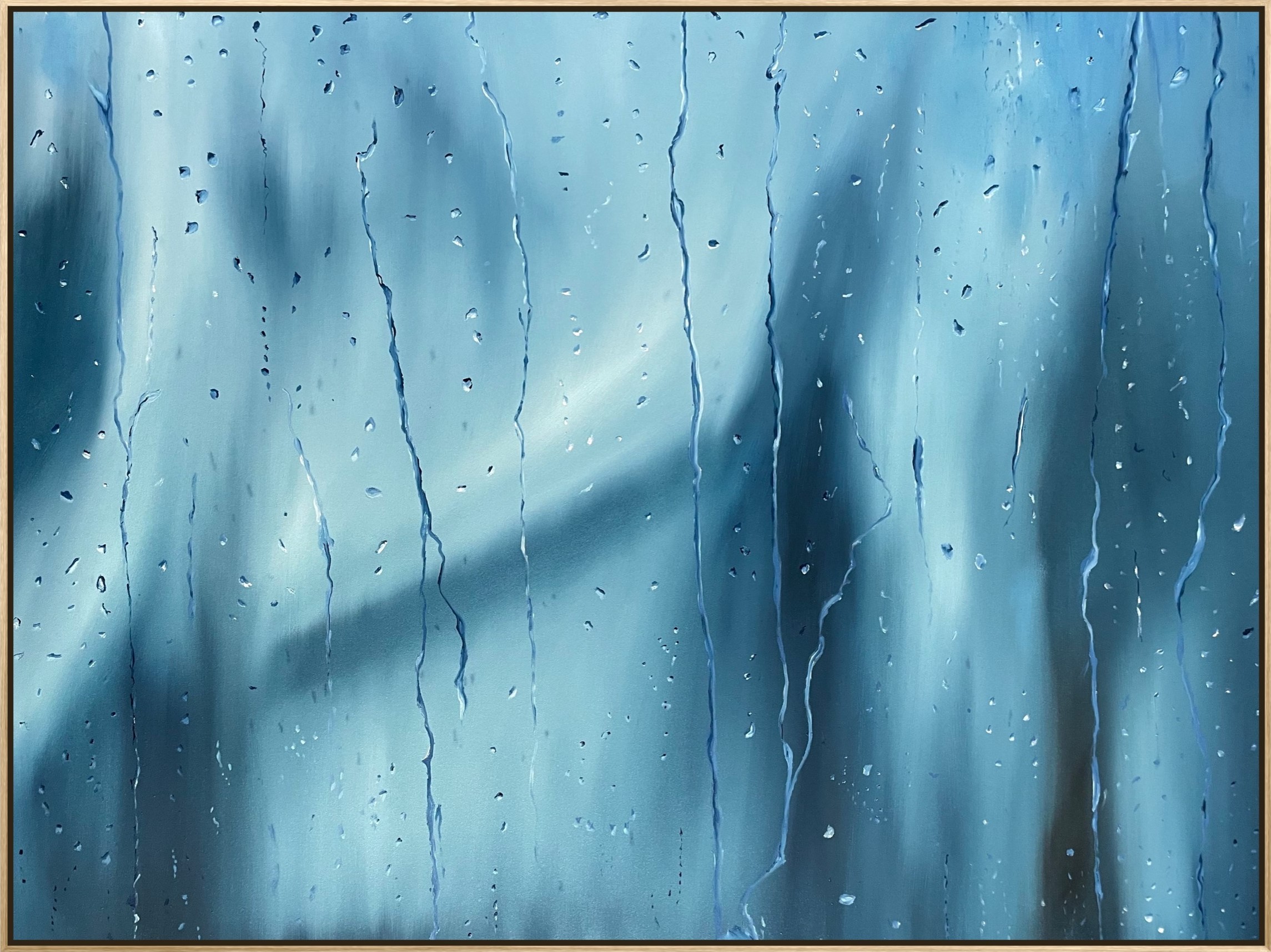 Full Frontal Framed Alanah Jarvis Rainscape Painting