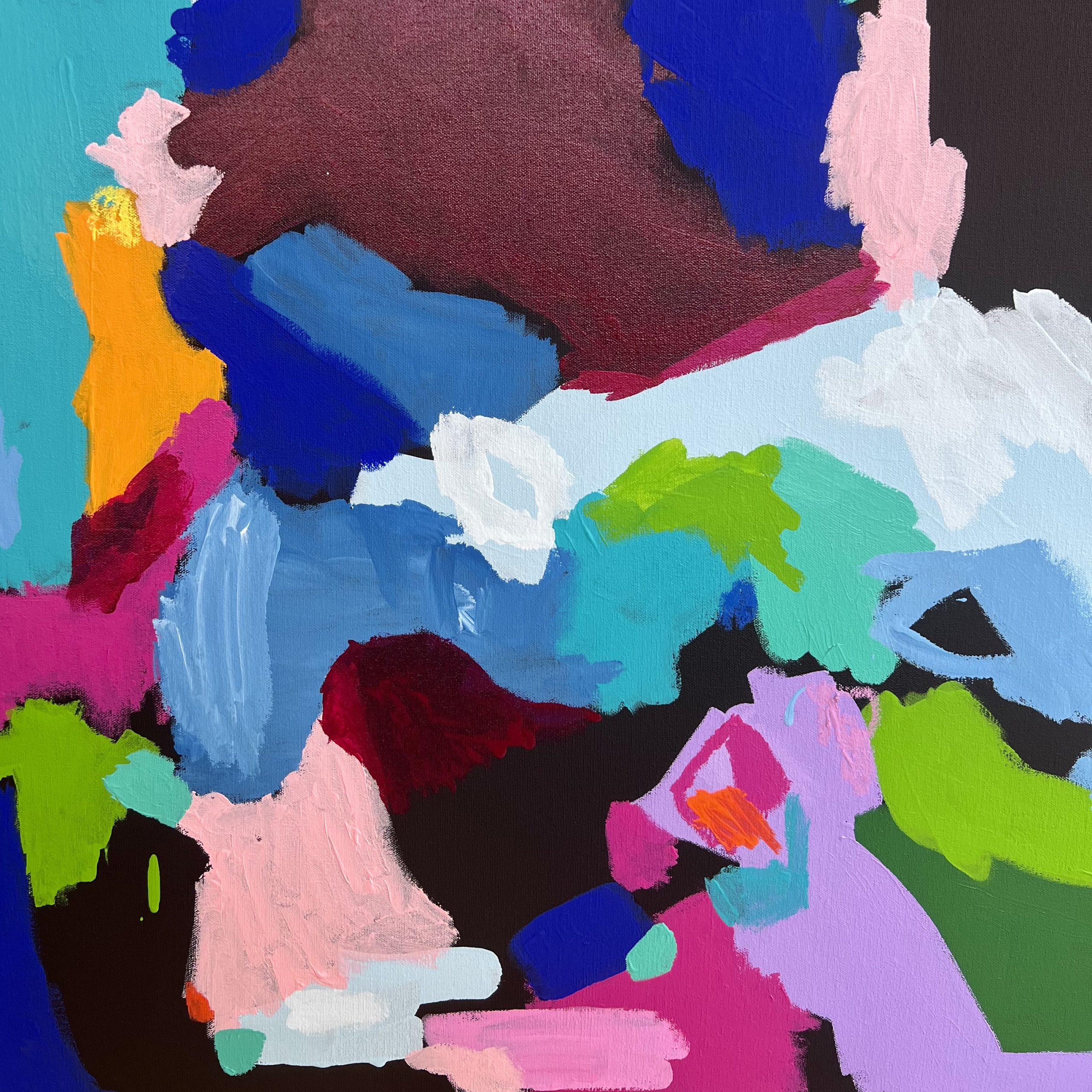 Dreams I Will Never Forget Rebecca Koerting Australian Abstract Artist Bright Art Lovers Australia Detail 2