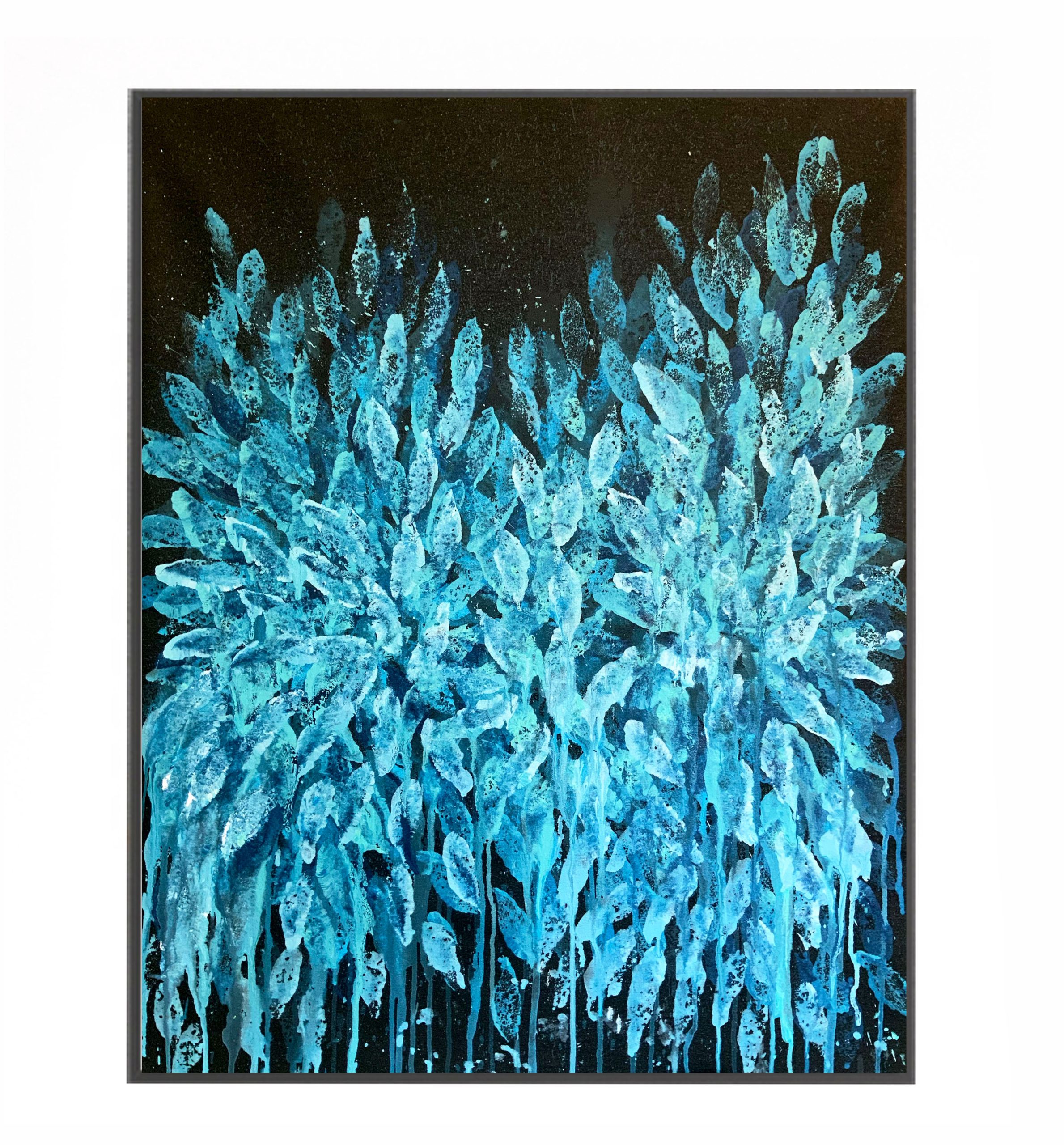 As The Frost Melts Hanging Interior Design Watercolour Art By Sydney Artist Leni Kae