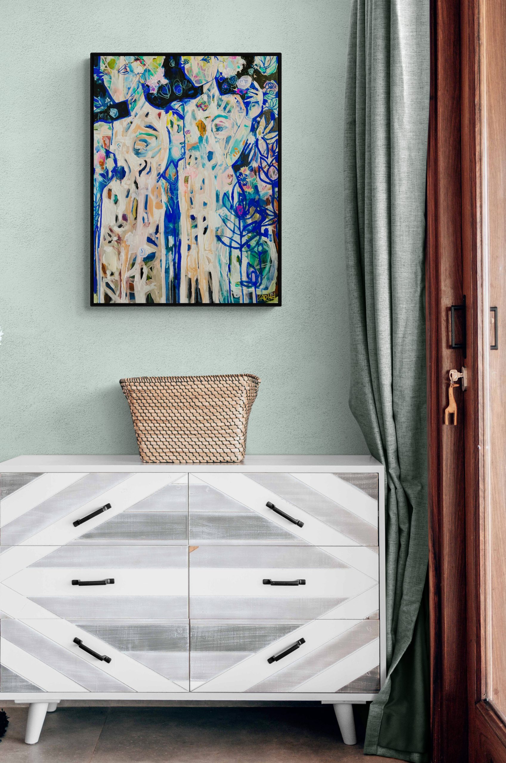 Carita Farrer Spencer Majesty Acylic On Wood 53 X 71cm Insitu3